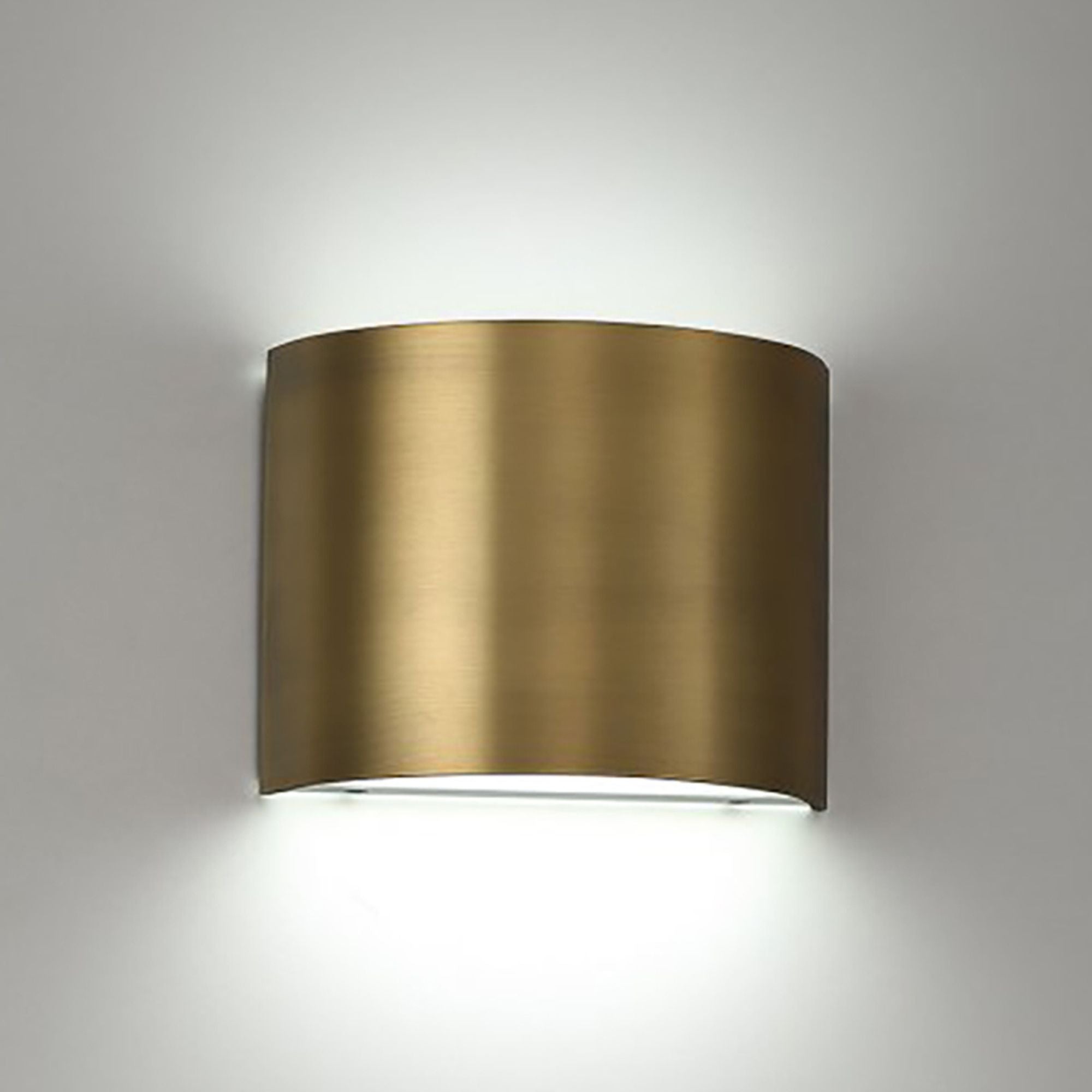 Pocket 7 In LED Wall Light 3000K Brass Finish