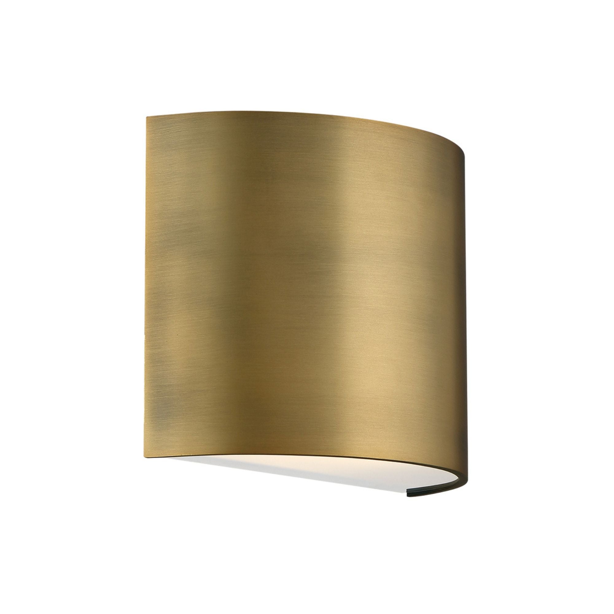 Pocket 7 In LED Wall Light 3000K Brass Finish
