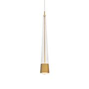 Quill 16" LED Mini Pendant, 4CCT, Aged Brass Finish