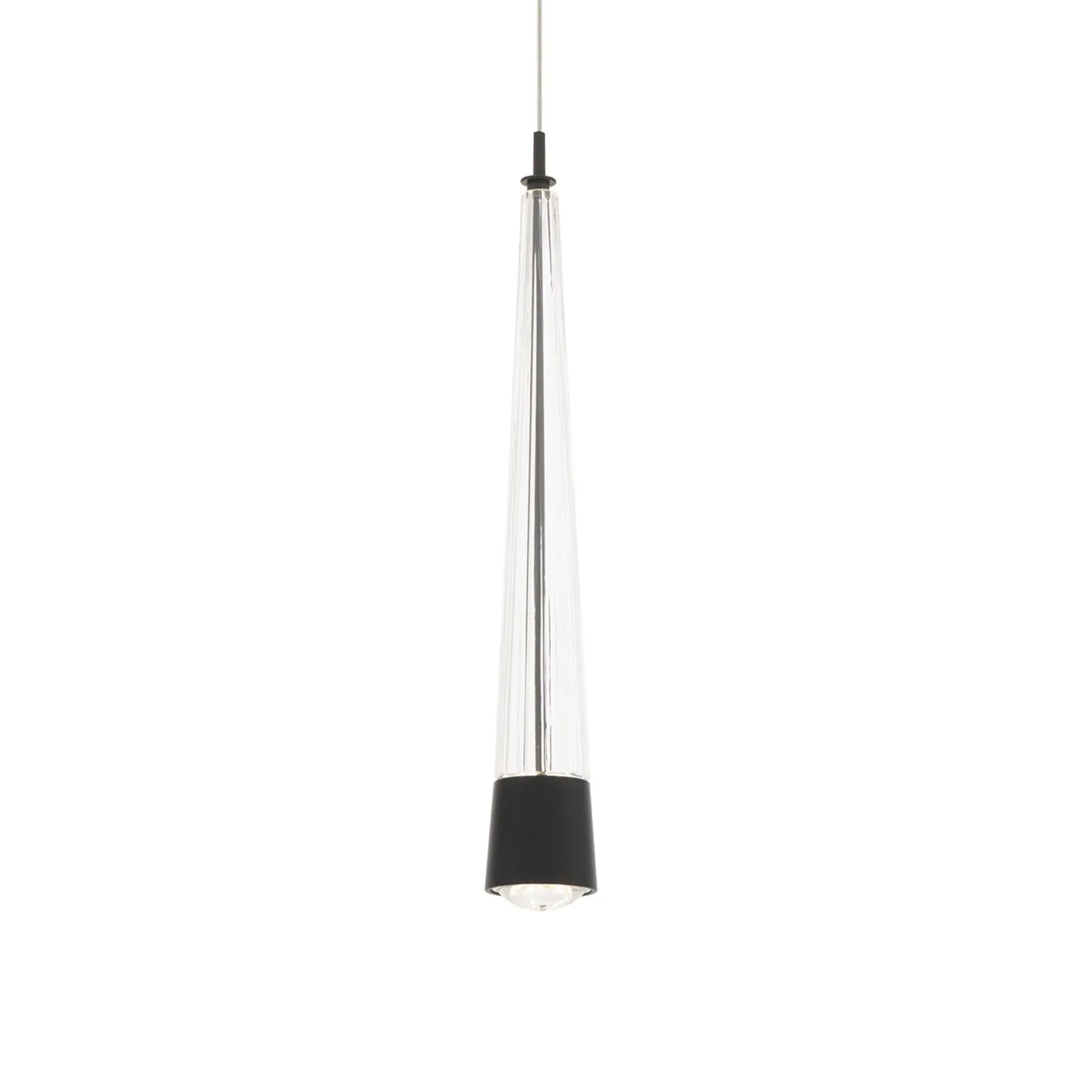 Quill 16" LED Mini Pendant, 4CCT, Black Finish