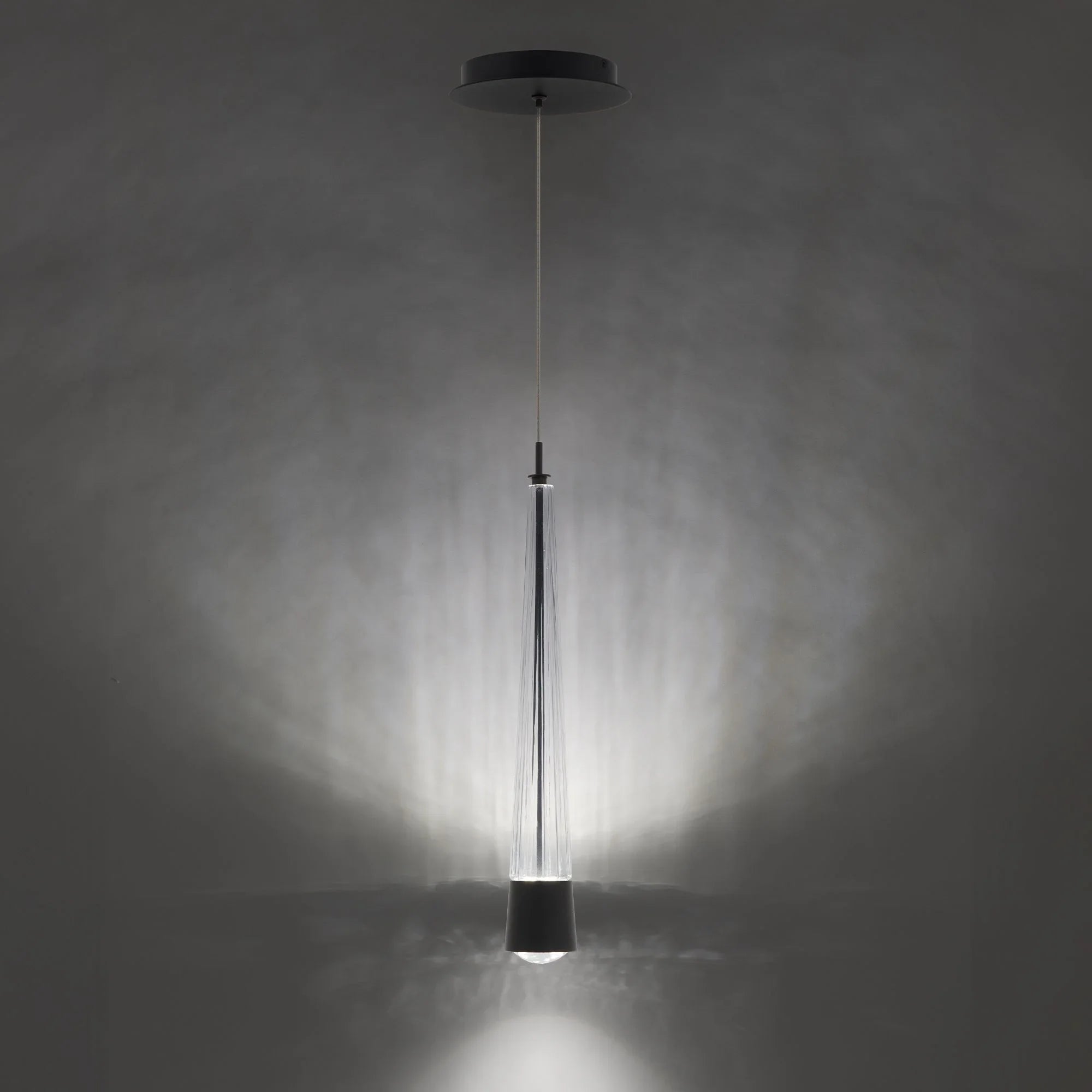 Quill 16" LED Mini Pendant, 4CCT, Black Finish