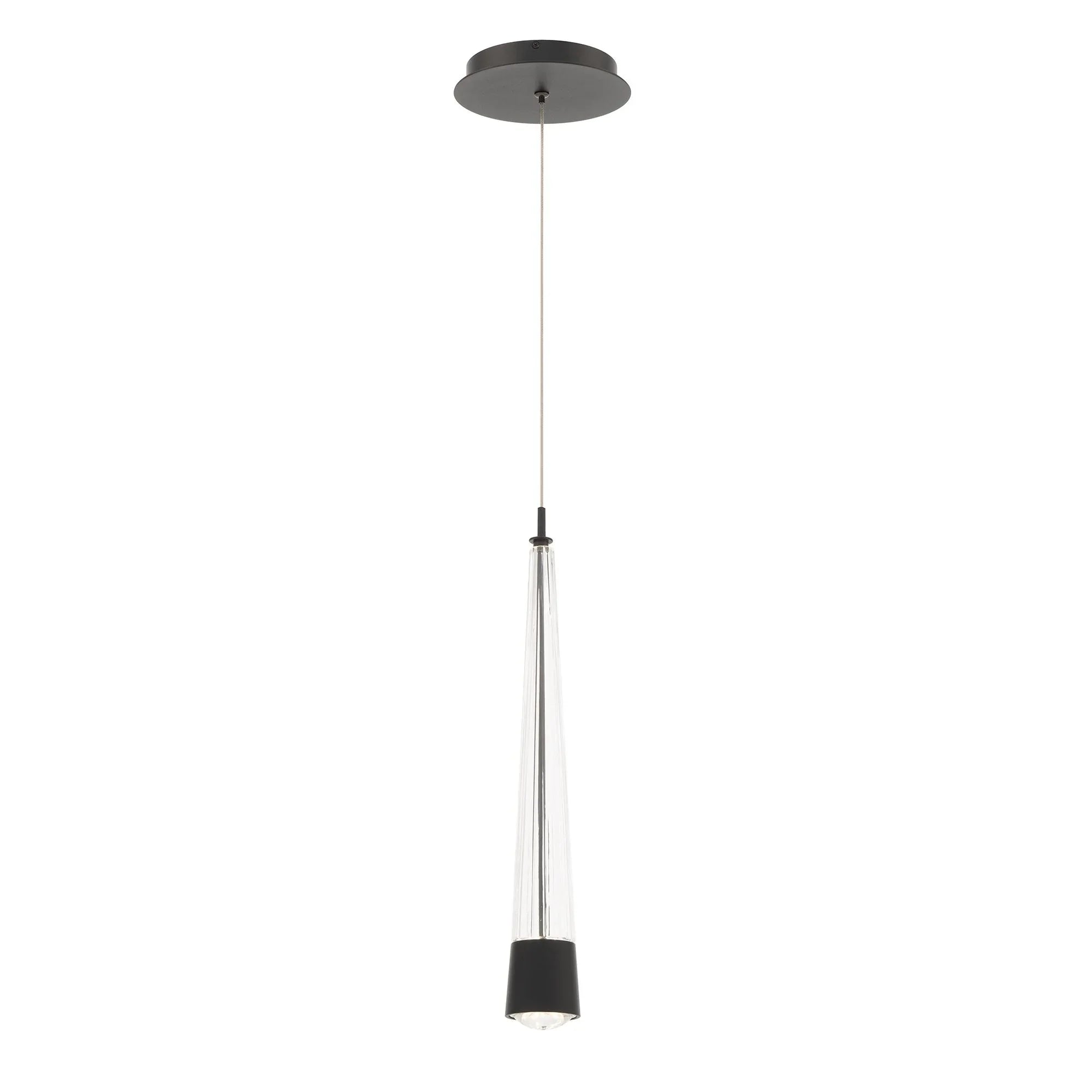 Quill 16" LED Mini Pendant, 4CCT, Black Finish