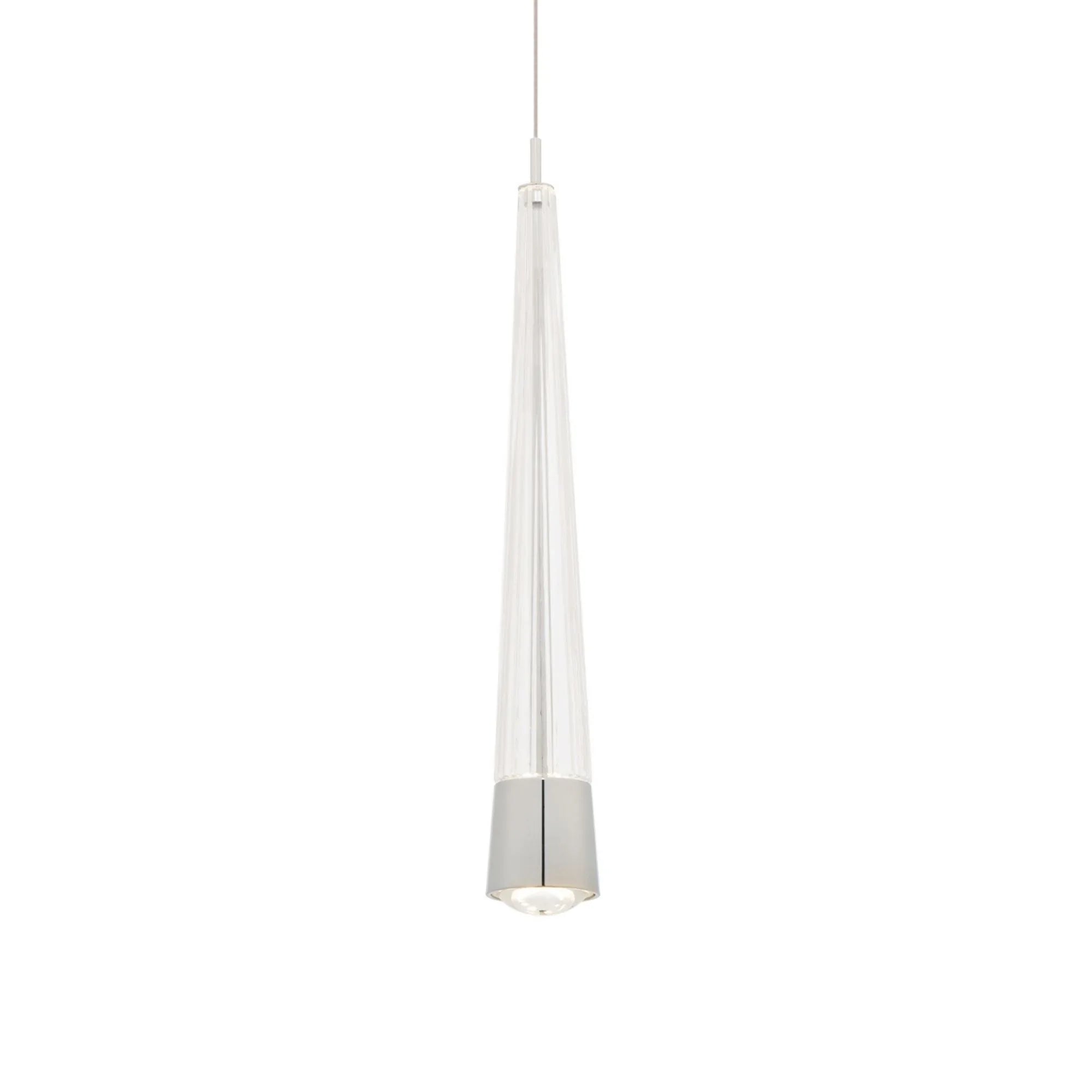 Quill 16" LED Mini Pendant, 4CCT, Chrome Finish