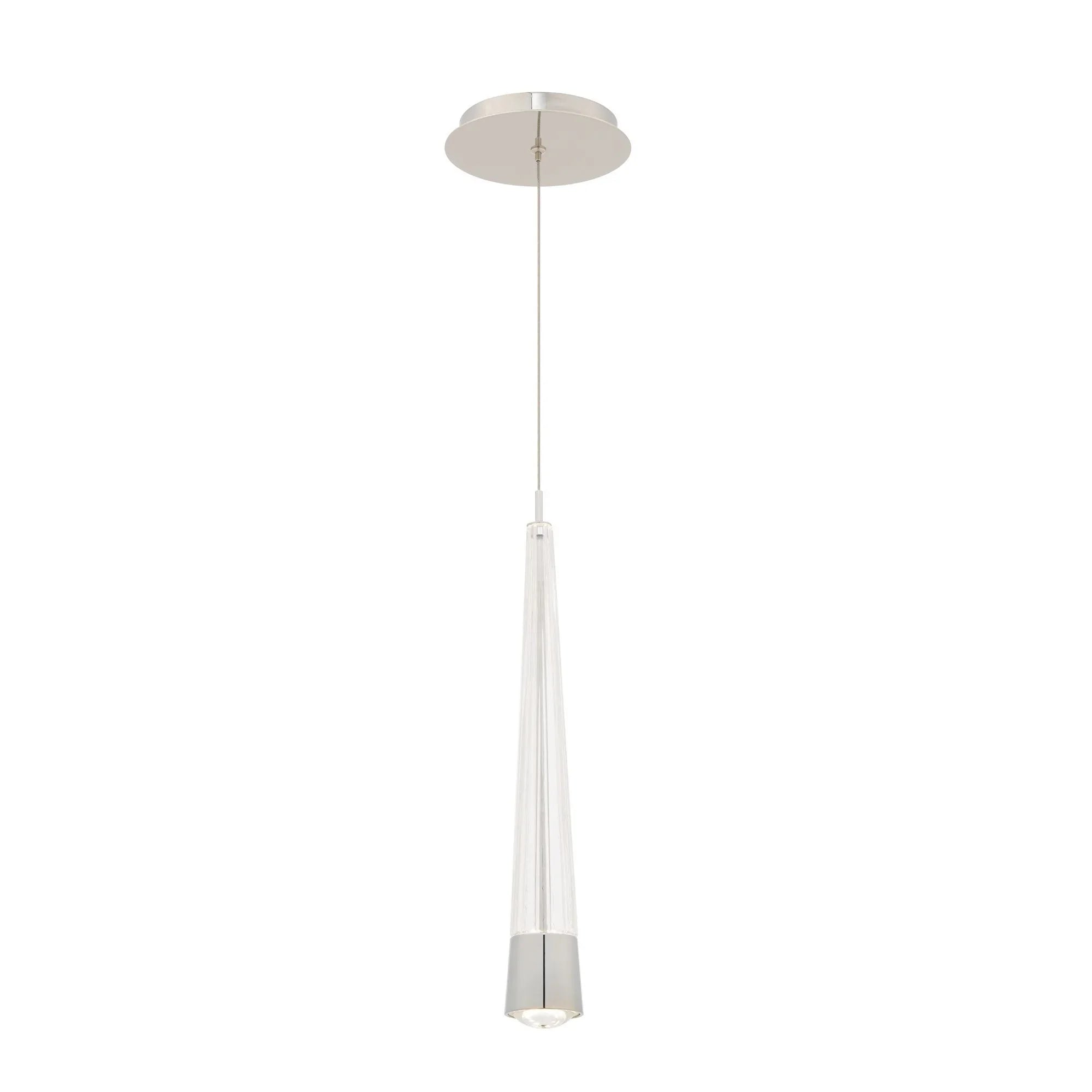 Quill 16" LED Mini Pendant, 4CCT, Chrome Finish