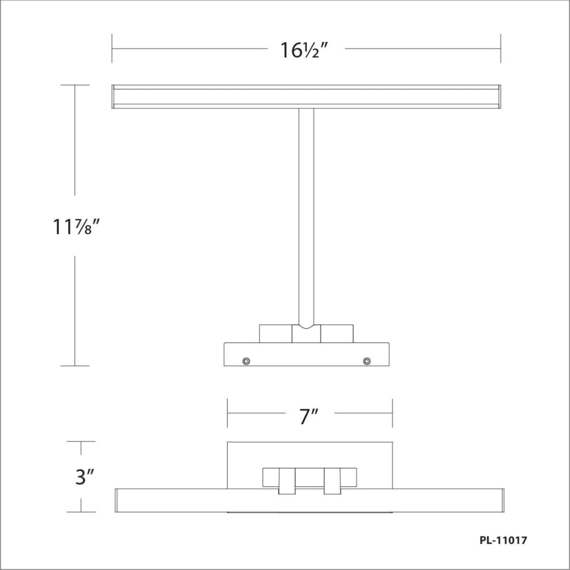 Reed 17" LED Swing Arm Wall Lamp, Black Finish - Bees Lighting