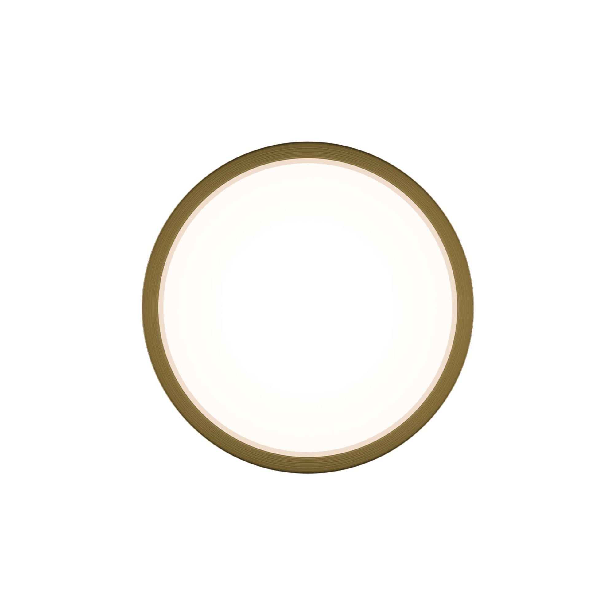 Salvo 12" LED Flush Mount, 4CCT, White/Aged Brass Finish