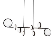 Satalite 42" LED Pendant, 4CCT, Black Finish