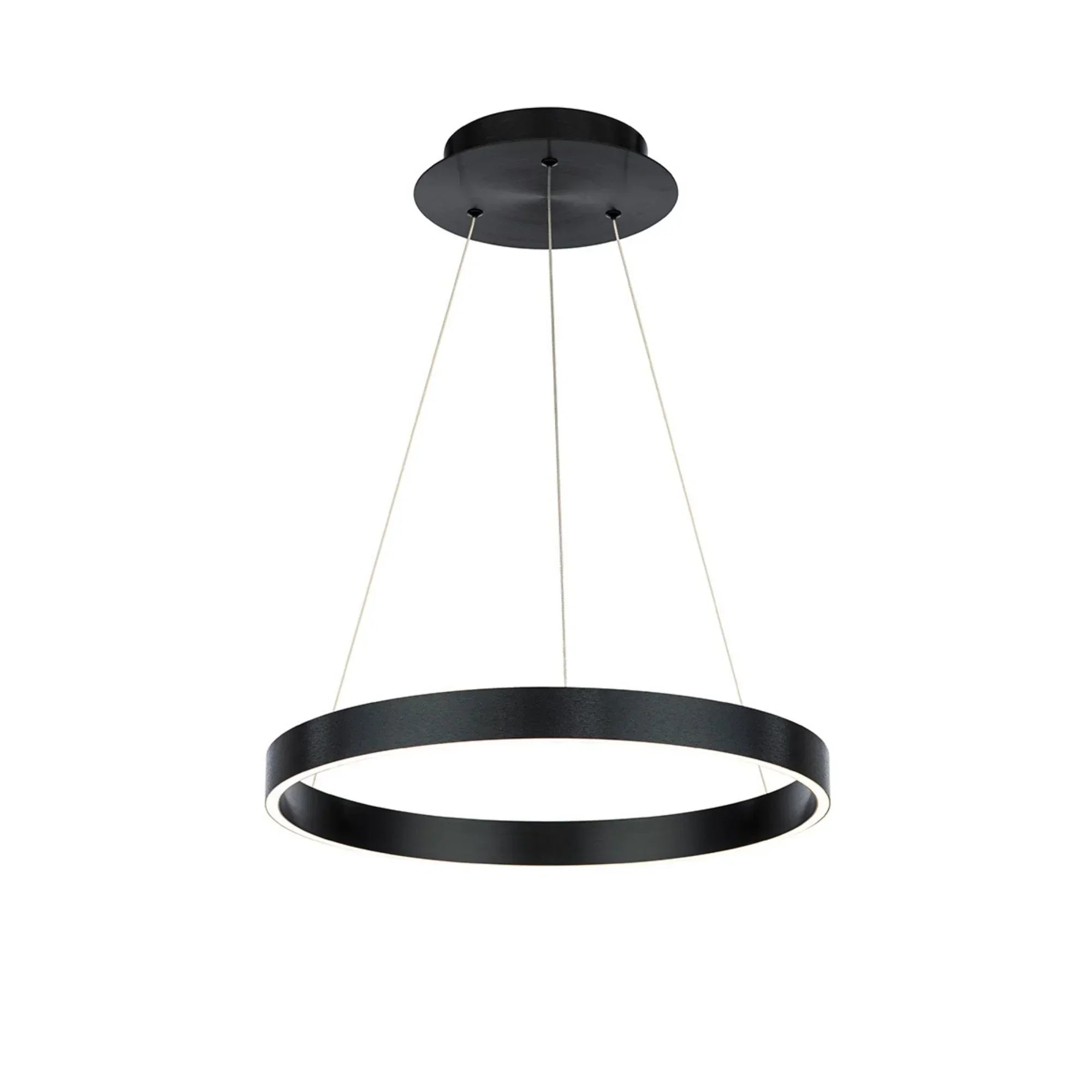 Sirius 18" LED Pendant, Brushed Black Finish