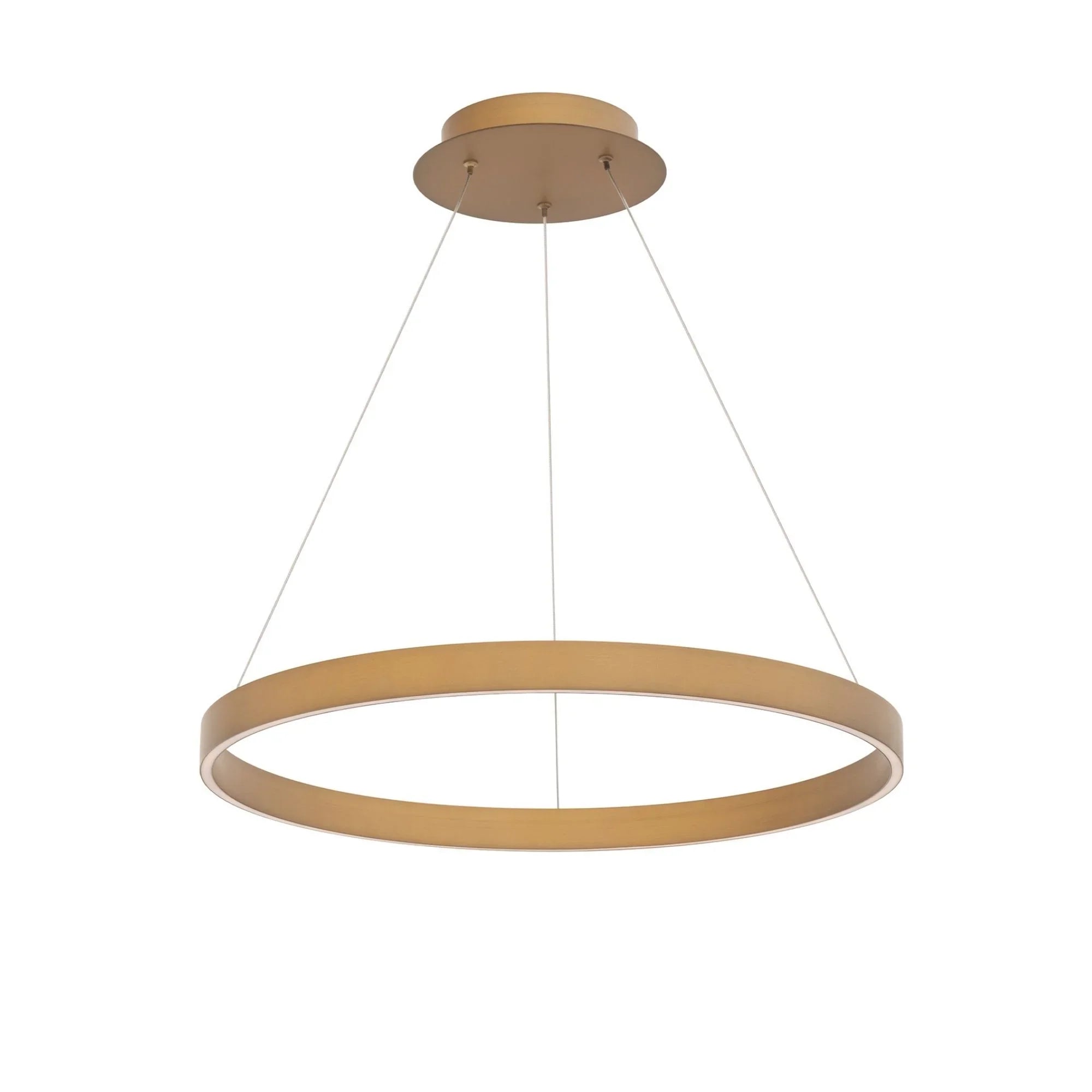 Sirius 24" LED Pendant, Aged Brass Finish