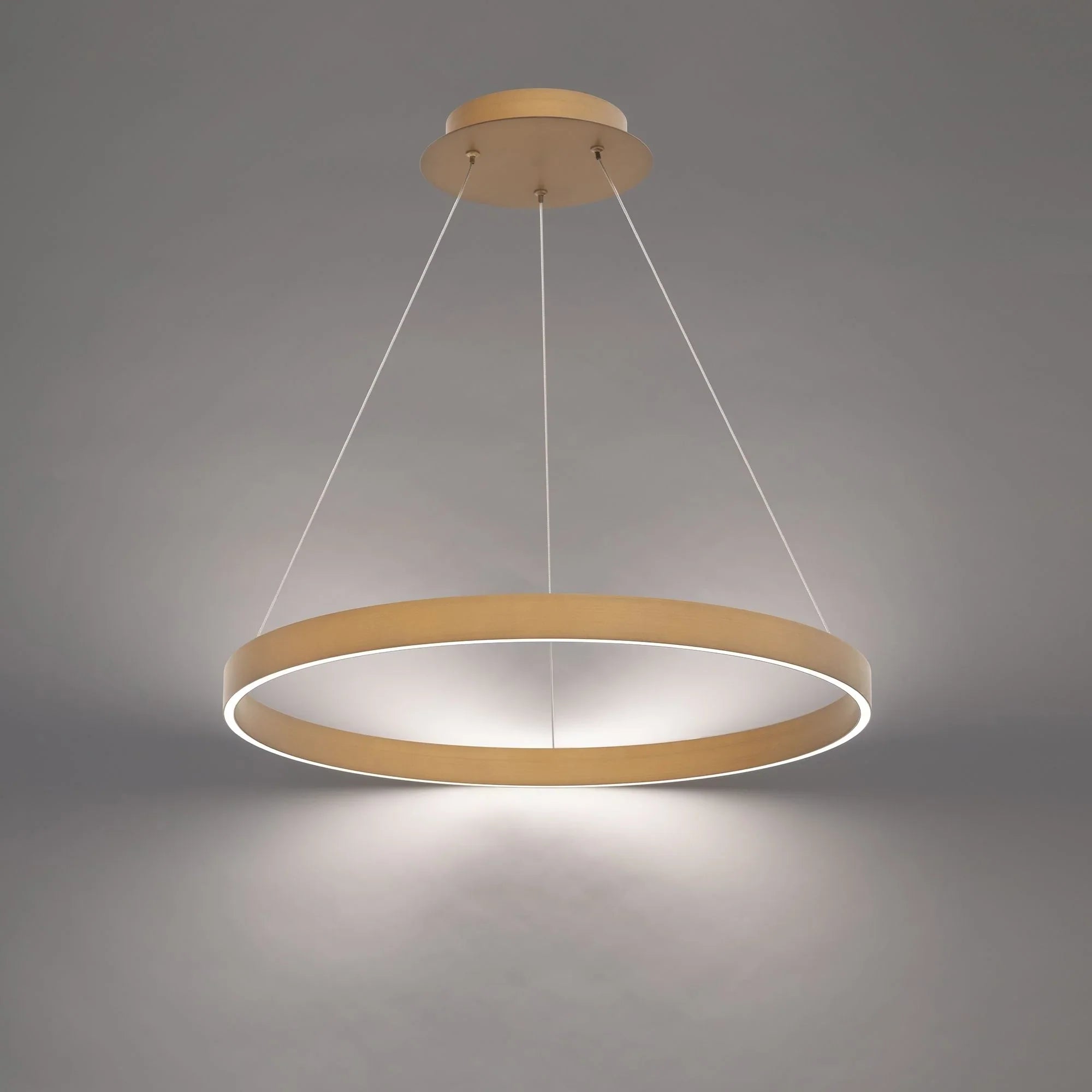Sirius 24" LED Pendant, Aged Brass Finish