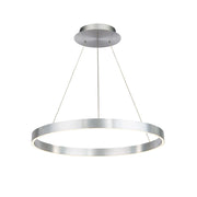 Sirius 24" LED Pendant, Brushed Aluminum Finish