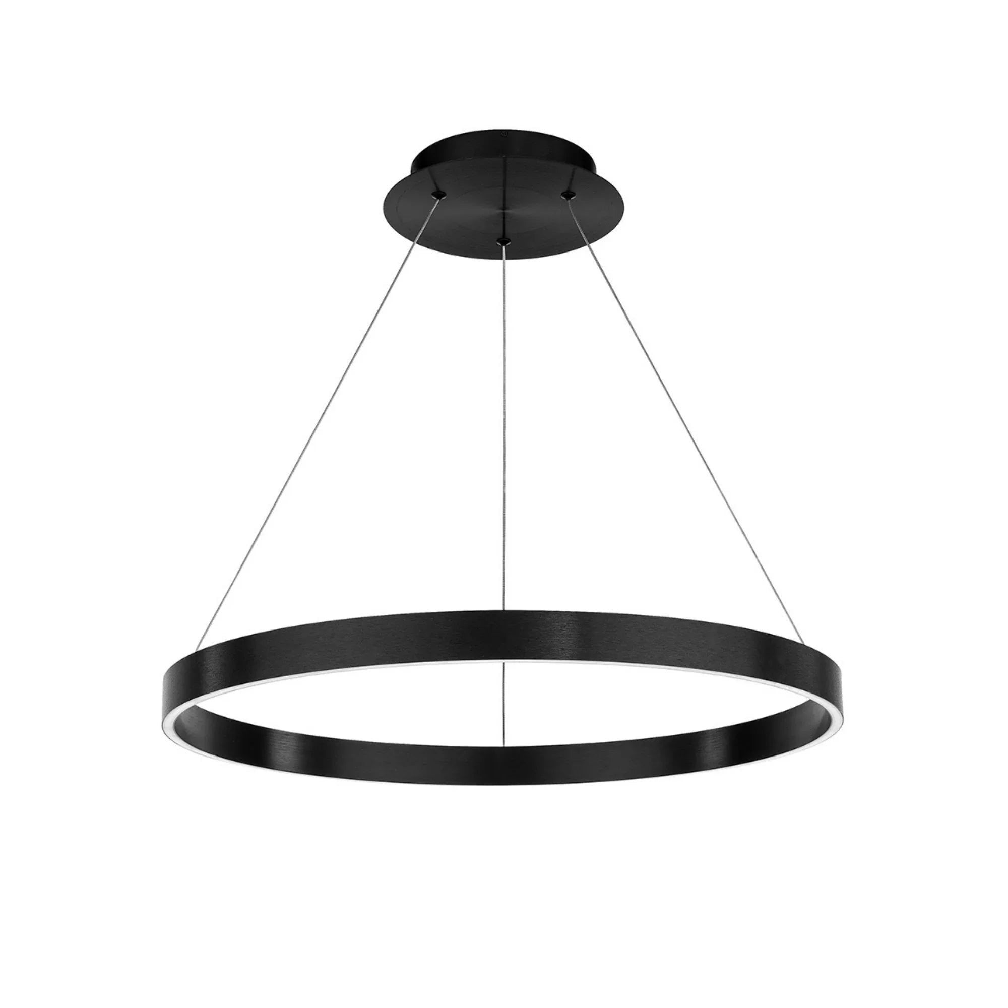 Sirius 24" LED Pendant, Brushed Black Finish