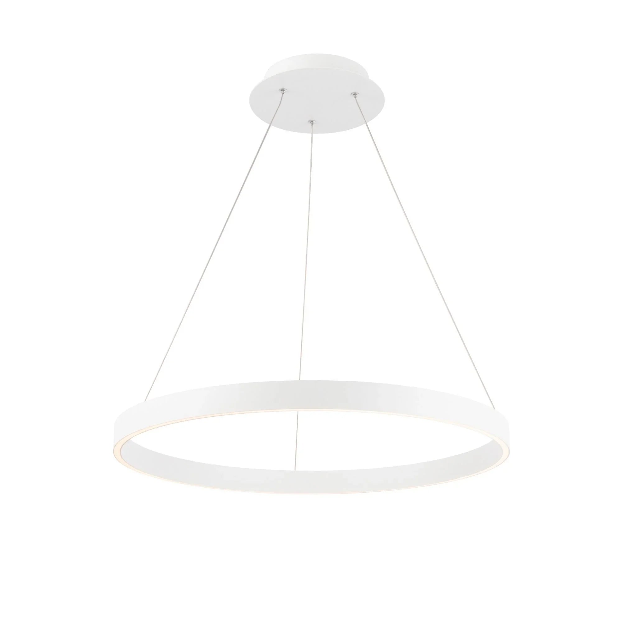 Sirius 24" LED Pendant, White Finish