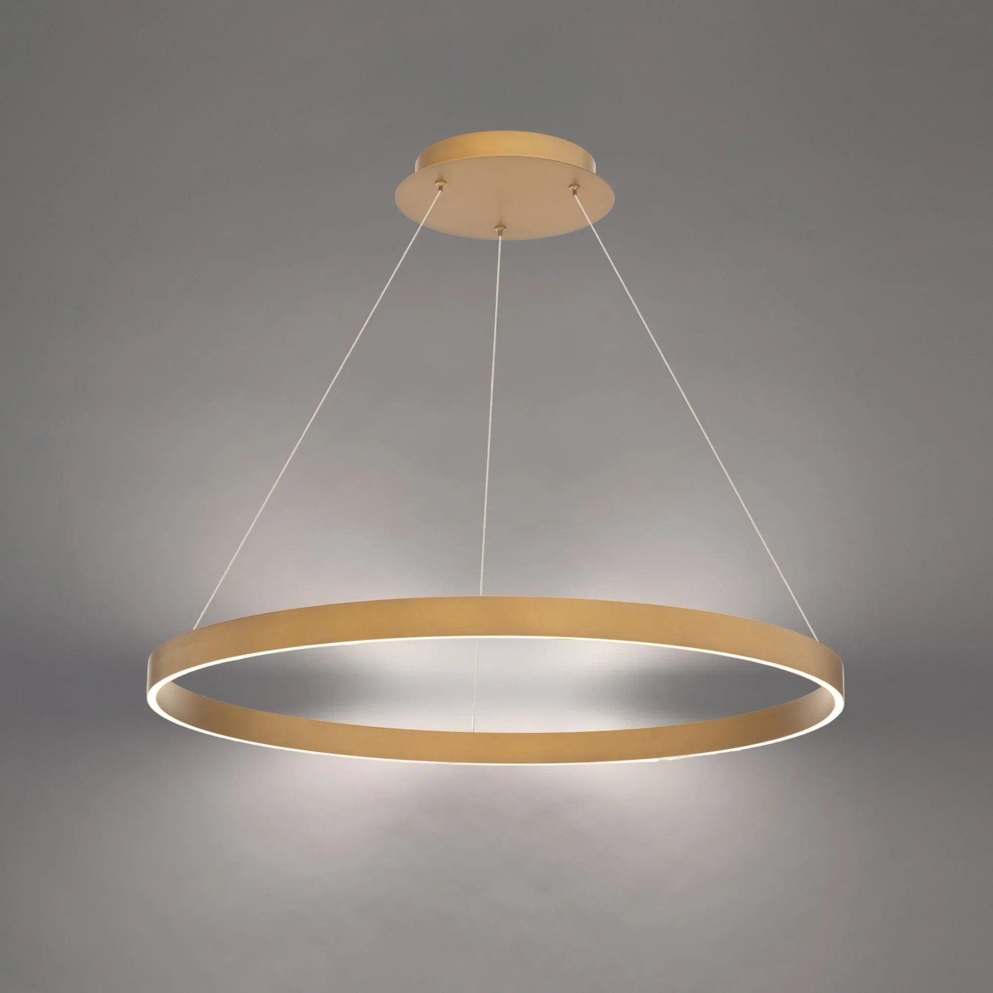 Sirius 31" LED Pendant, Aged Brass Finish