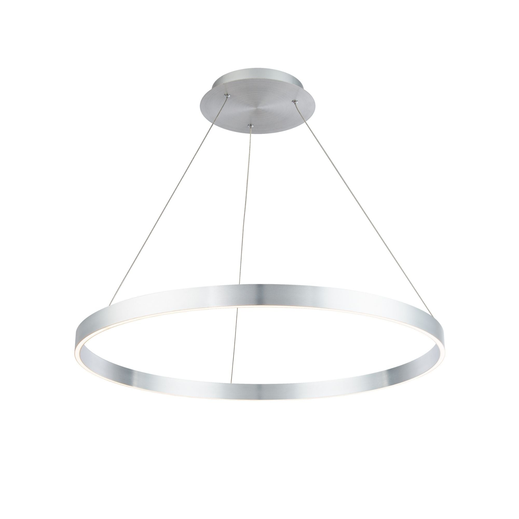 Sirius 31" LED Pendant, Brushed Aluminum Finish