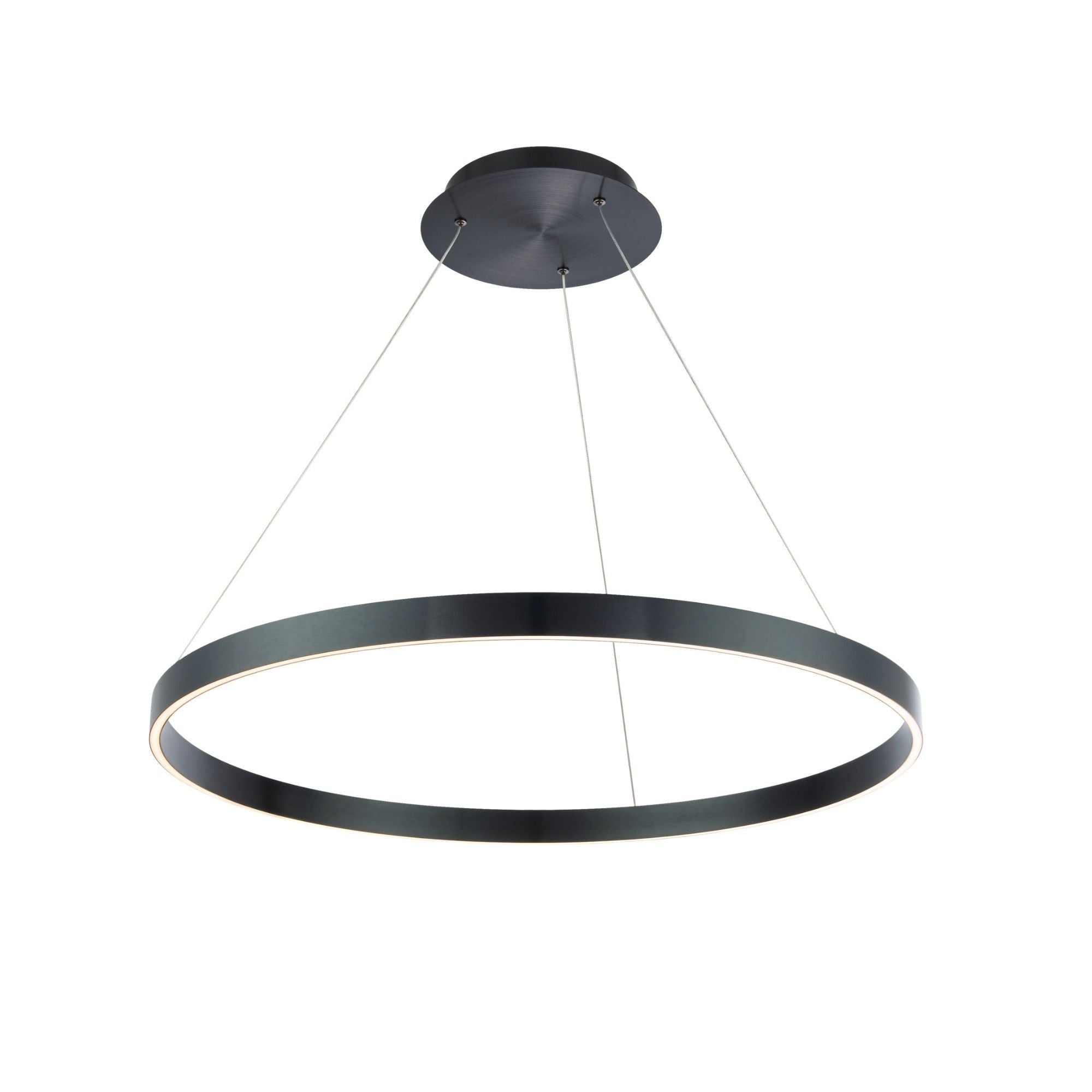 Sirius 31" LED Pendant, Brushed Black Finish