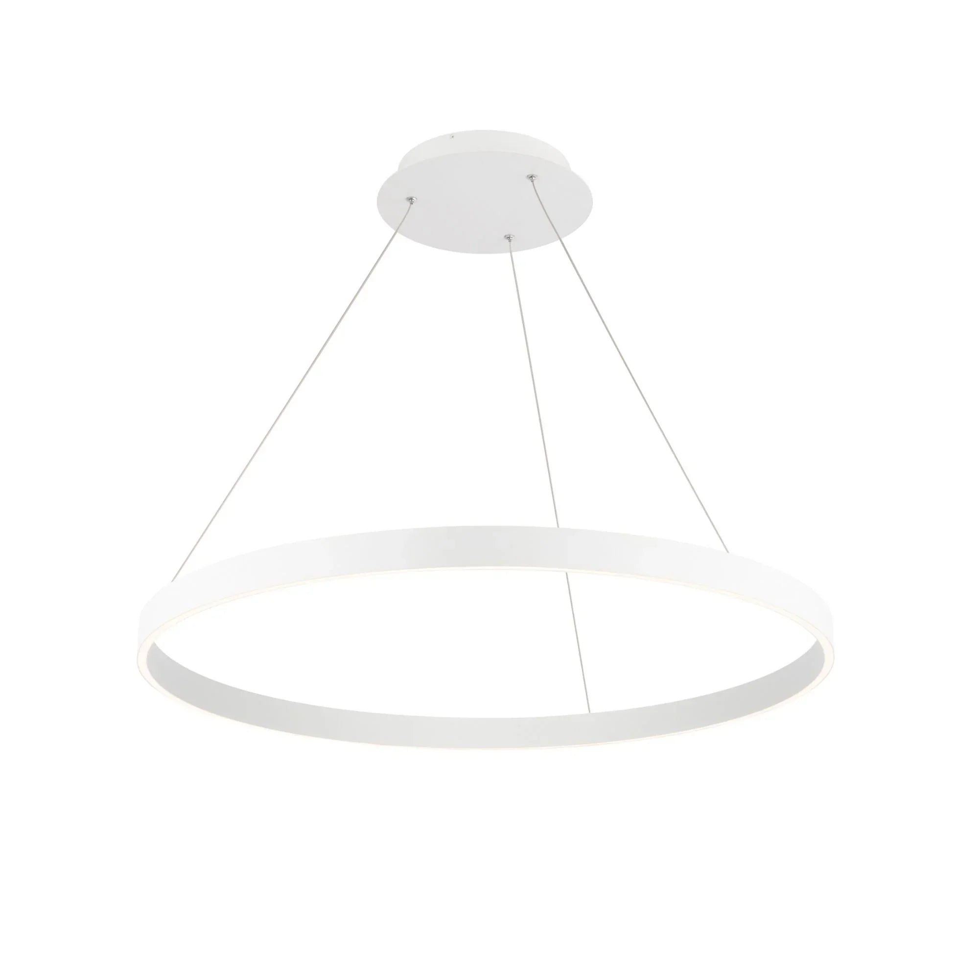 Sirius 31" LED Pendant, White Finish