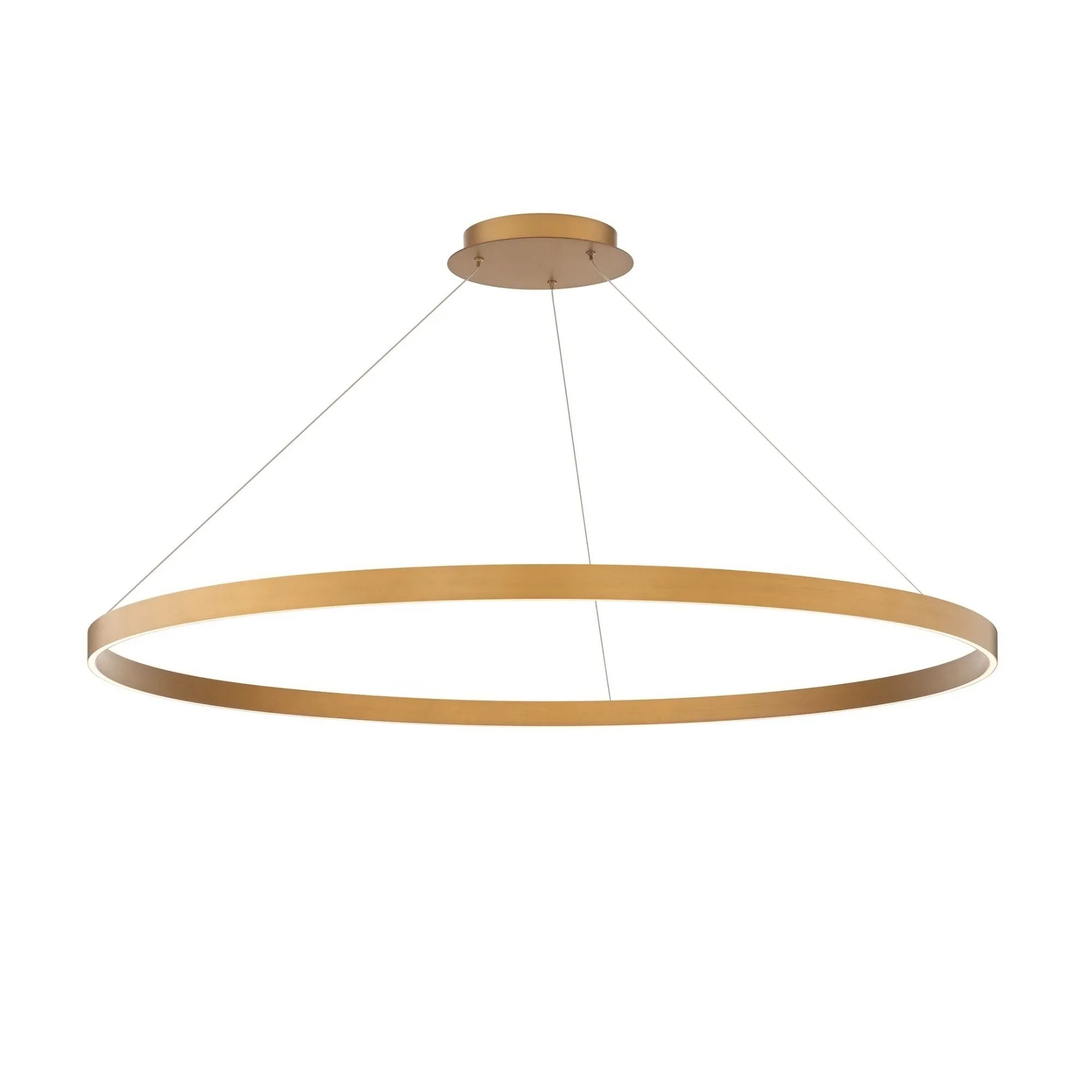 Sirius 48" LED Pendant, Aged Brass Finish