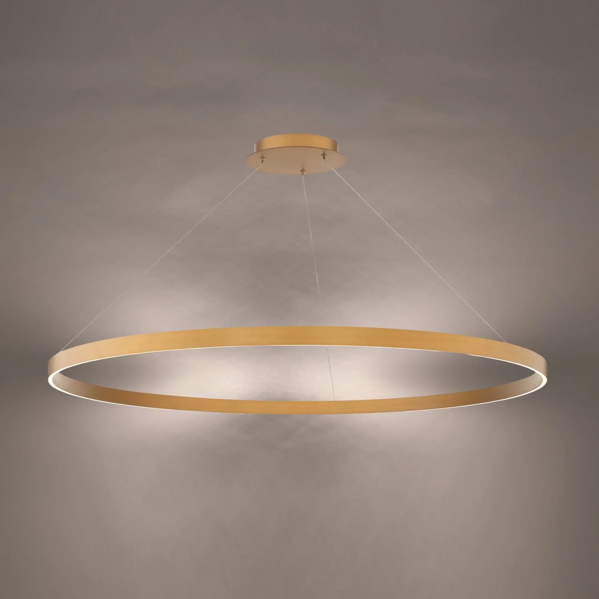 Sirius 48" LED Pendant, Aged Brass Finish