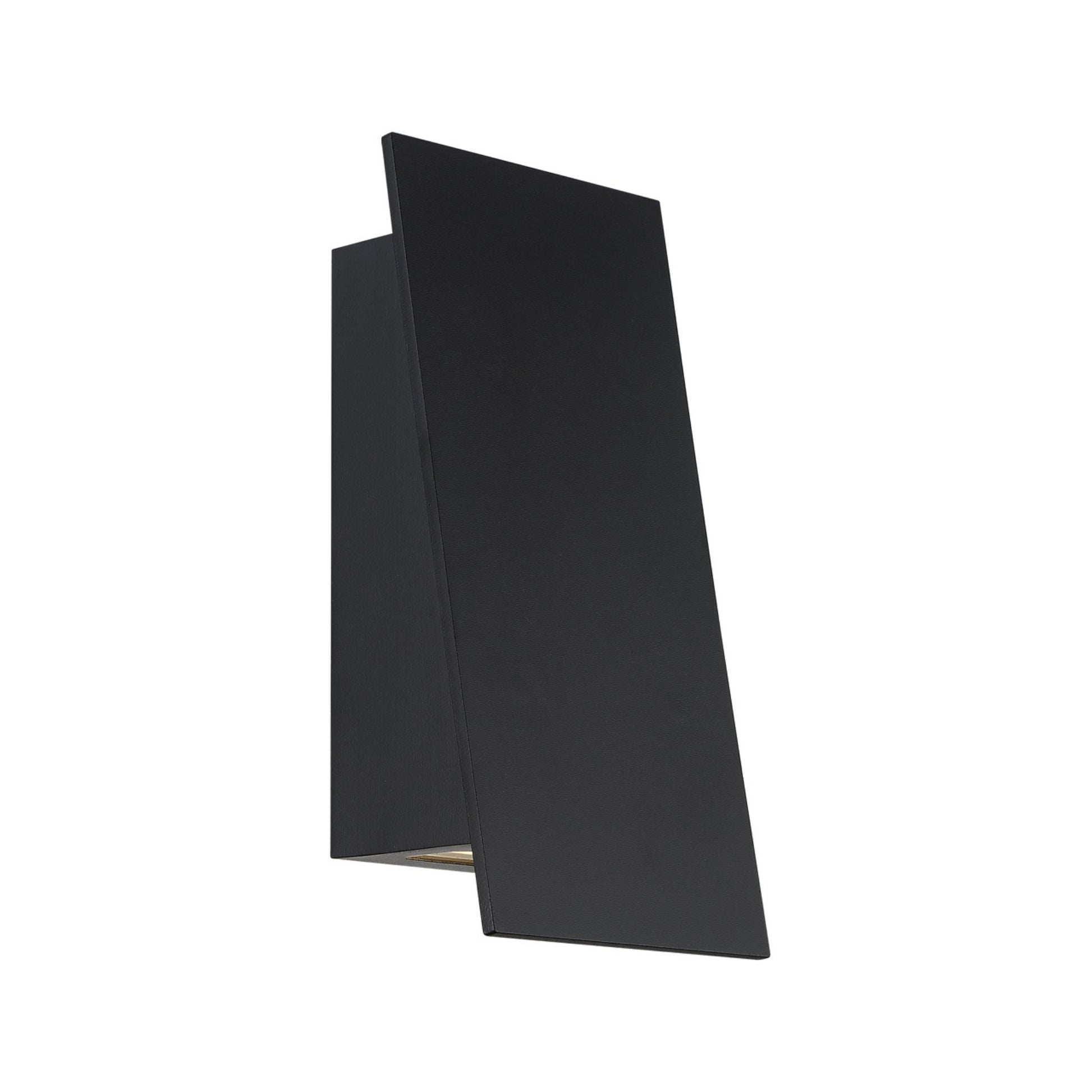 Slant 11" LED Wall Light, Black Finish - Bees Lighting
