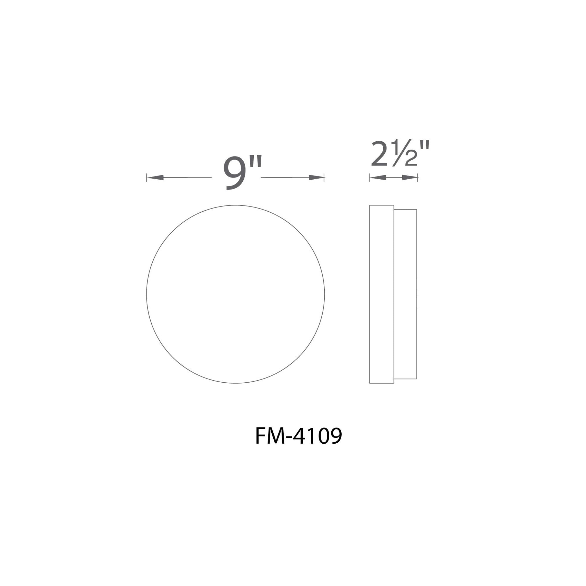 Slice 9" LED Flush Mount, 3CCT, Brushed Nickel Finish
