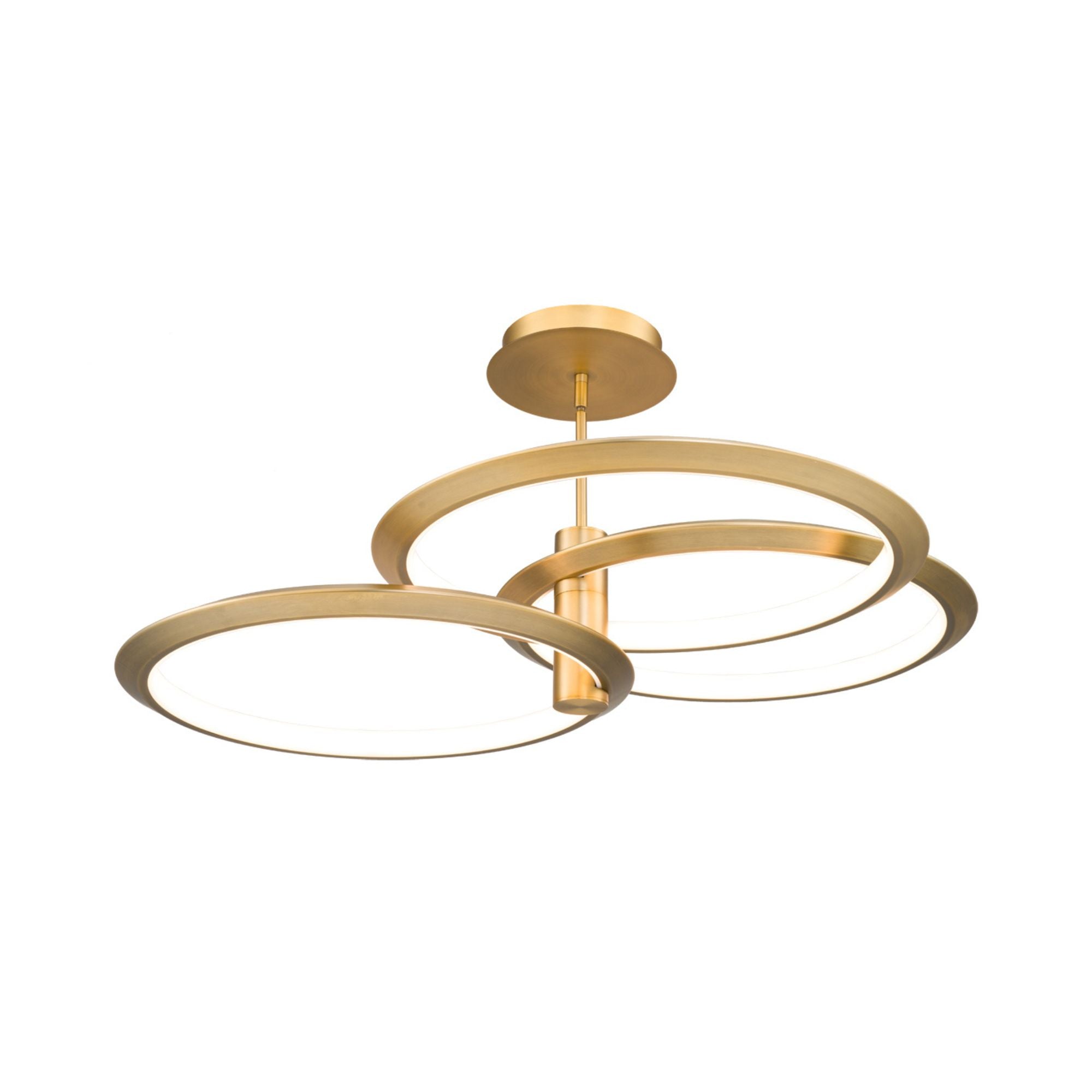 Solaris 40 in. LED Pendant Light Brass Finish