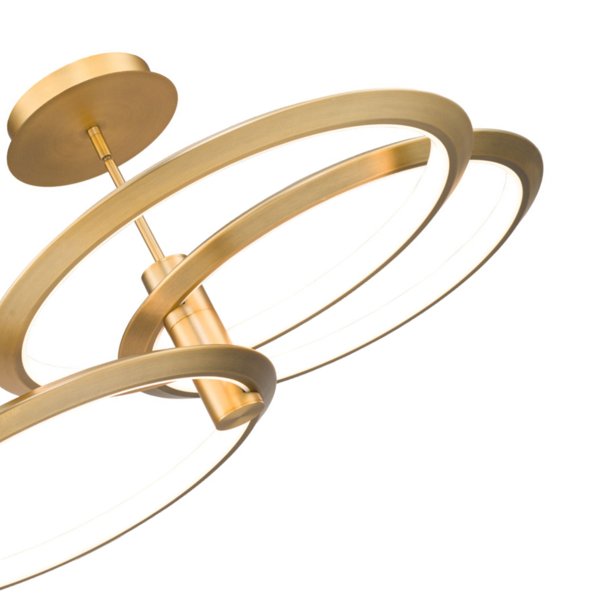 Solaris 40 in. LED Pendant Light Brass Finish