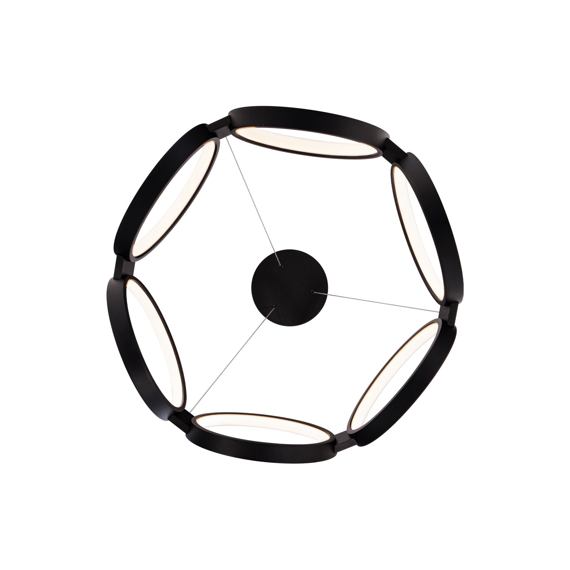 Solitaire 24" LED Pendant, Black Finish - Bees Lighting