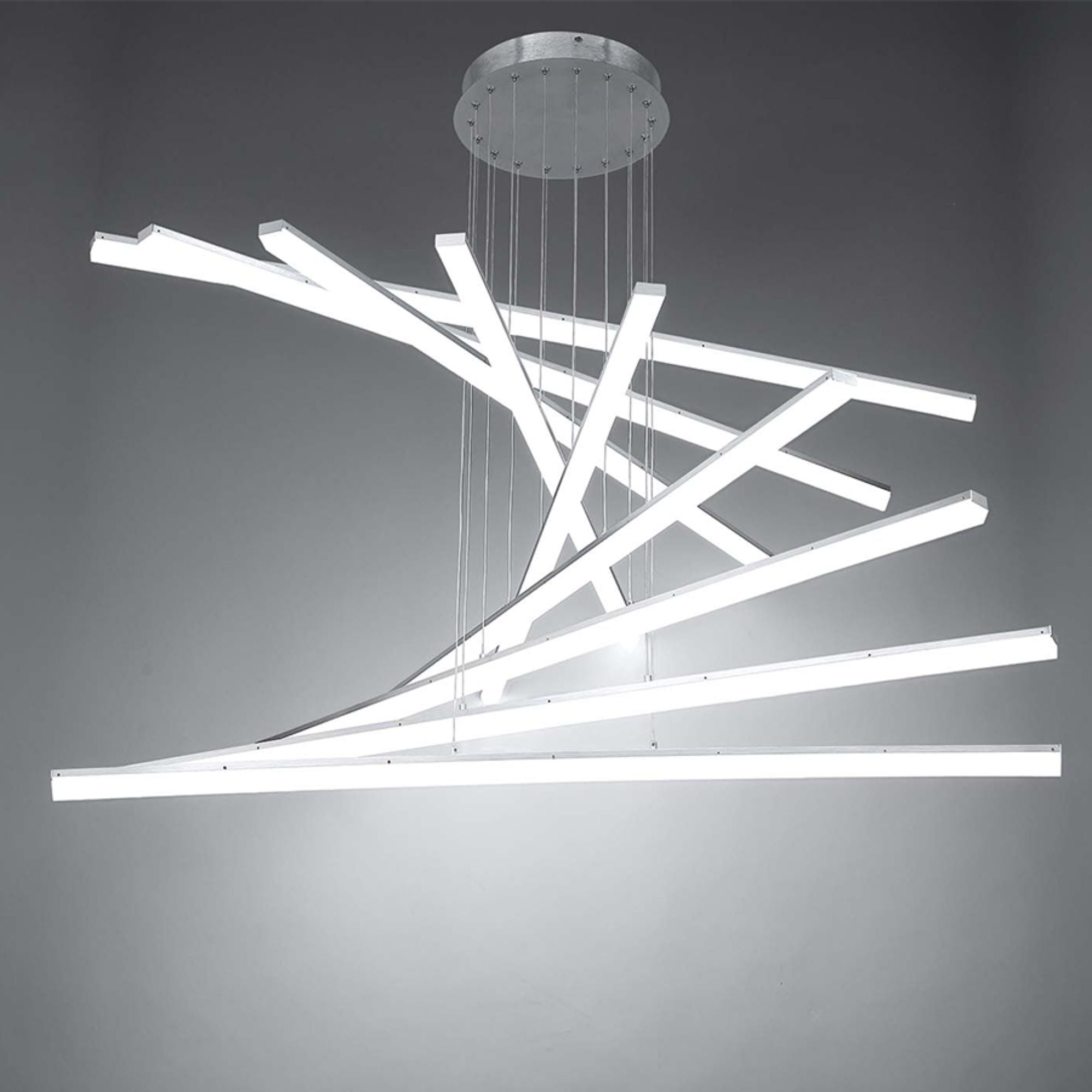 Stack 48 in. 9 Lights LED Pendant Light Black Finish - Bees Lighting