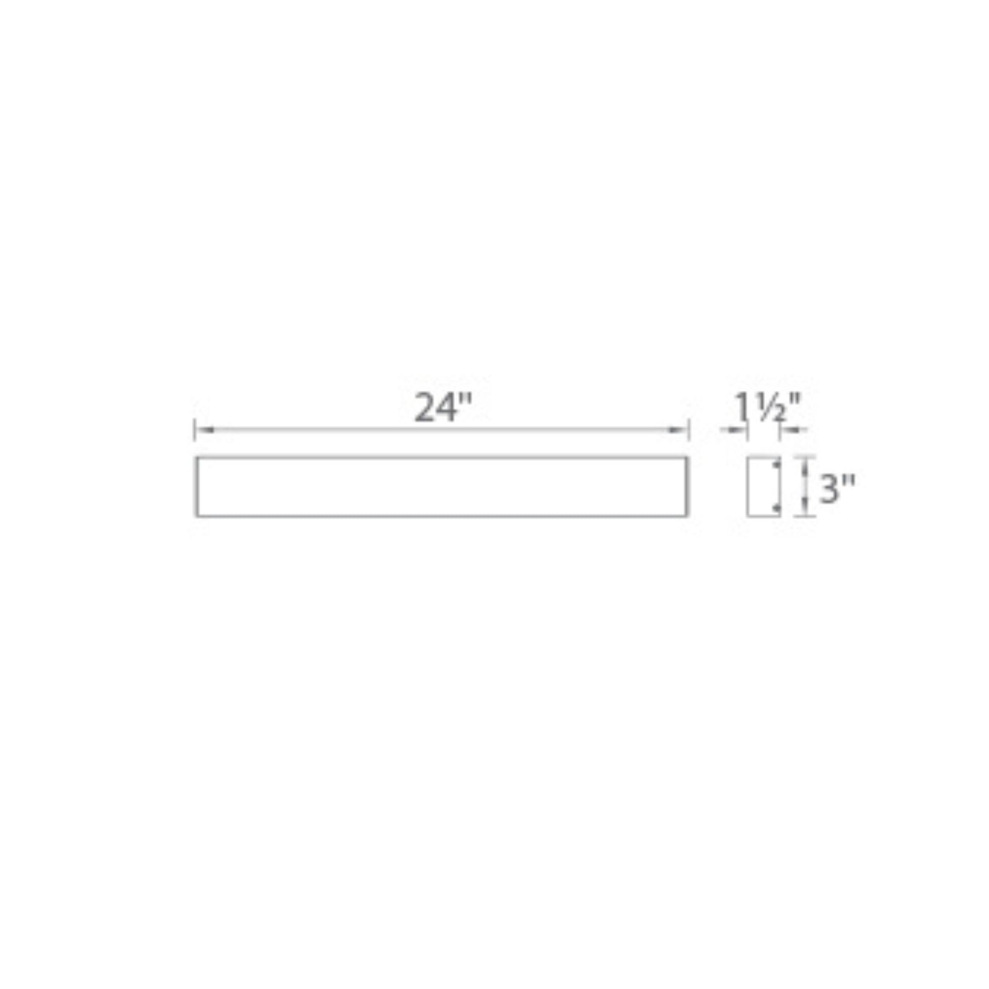 Strip 24 in. LED Bath Bar 1390 Lumens 2700K Aluminum Finish - Bees Lighting