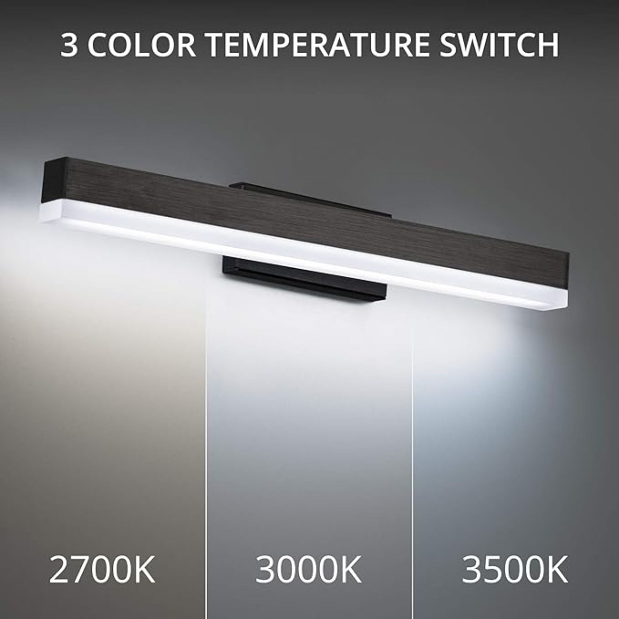 Styx 25" LED Bath, 3CCT, Brushed Black Finish - Bees Lighting