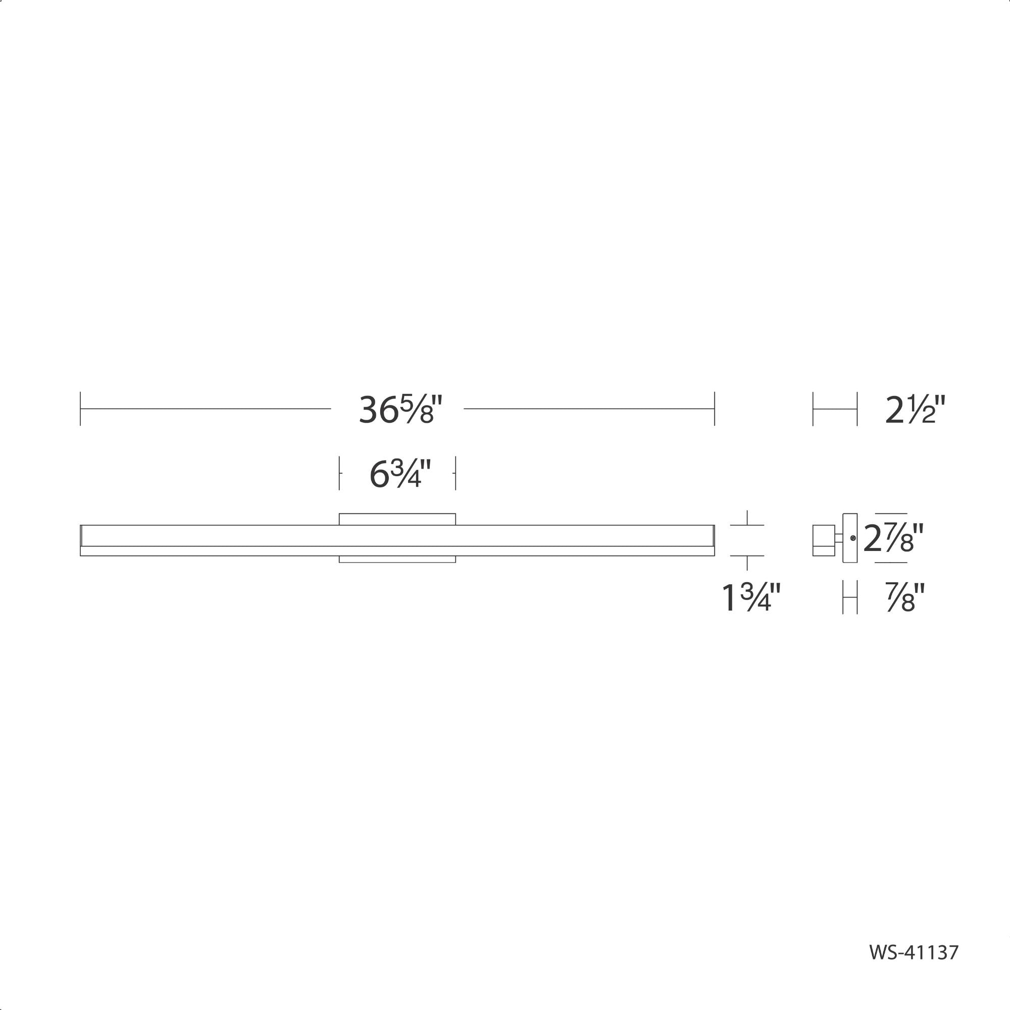 Styx 37 in. LED Bath Bar 1301 Lumens Selectable CCT Aluminum finish