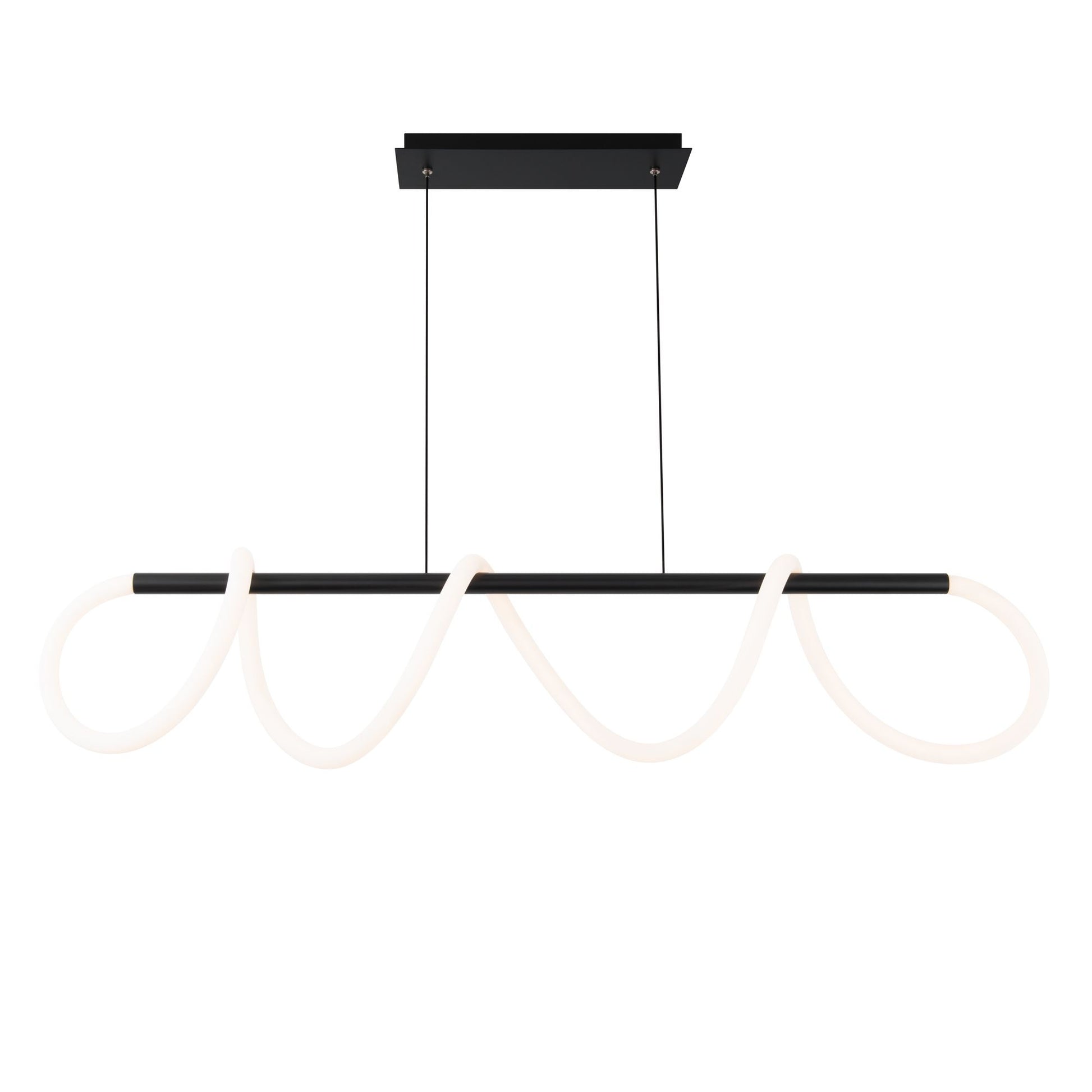 TIGHTROPE 46 in. LED Pendant Light Black Finish - Bees Lighting