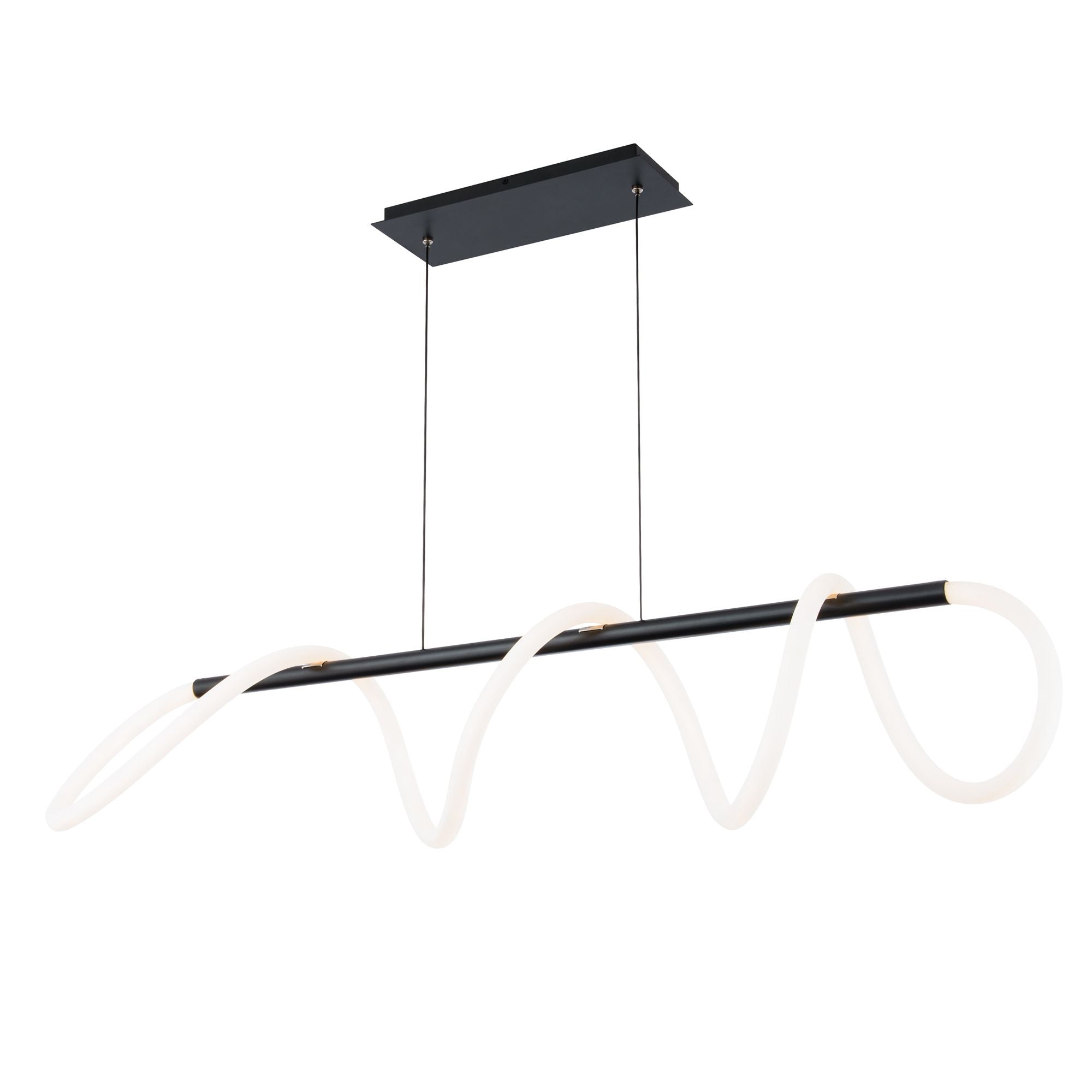 TIGHTROPE 46 in. LED Pendant Light Black Finish - Bees Lighting