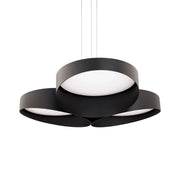 Triolet 36" LED Pendant, 4CCT, Black Finish