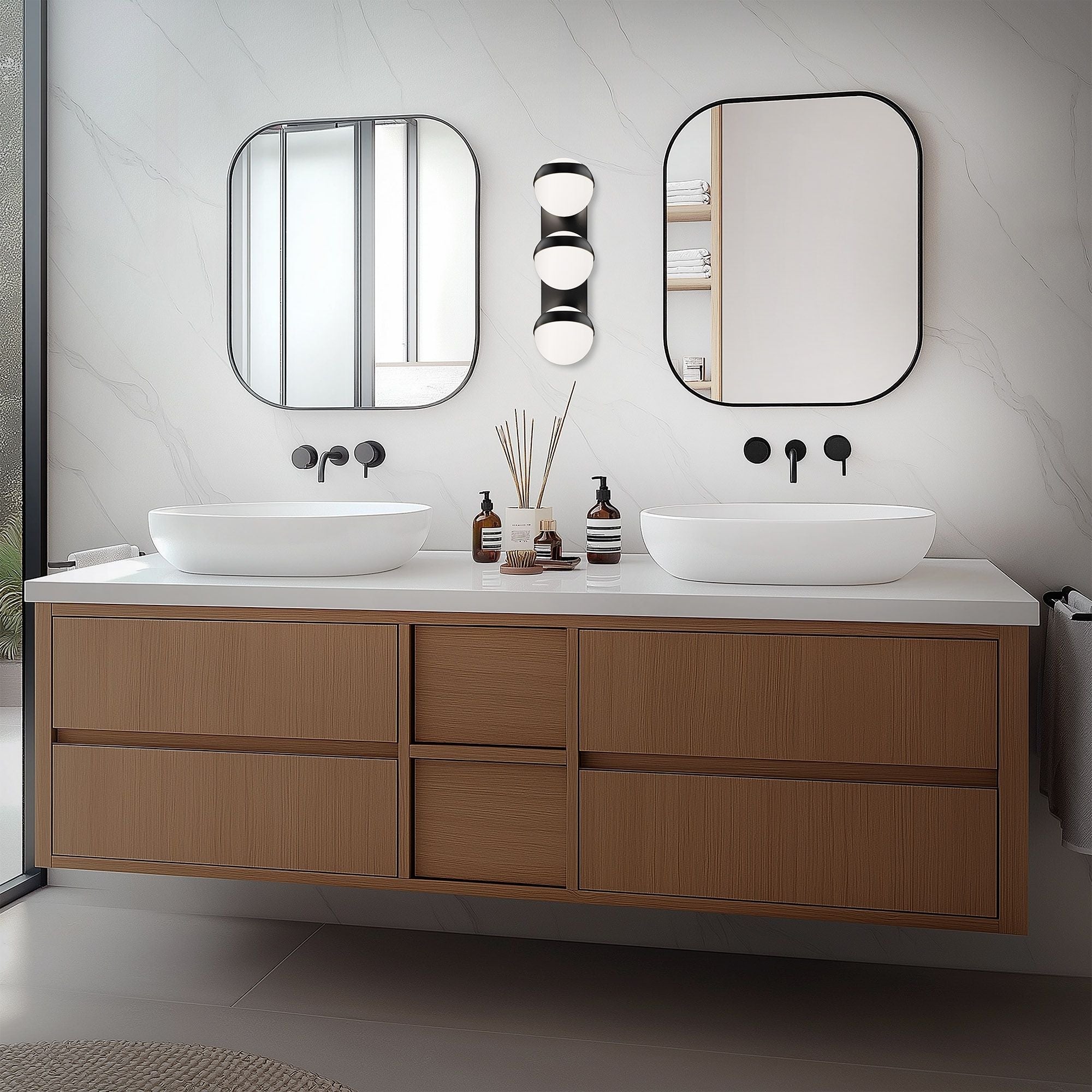 Tripoli 20" LED Wall Sconce, 4CCT, Brushed Nickel Finish