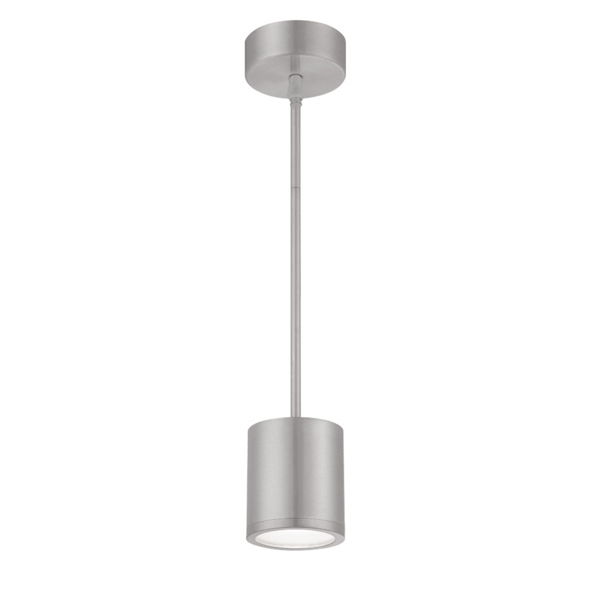Tube 5" LED Pendant, Brushed Aluminum Finish - Bees Lighting