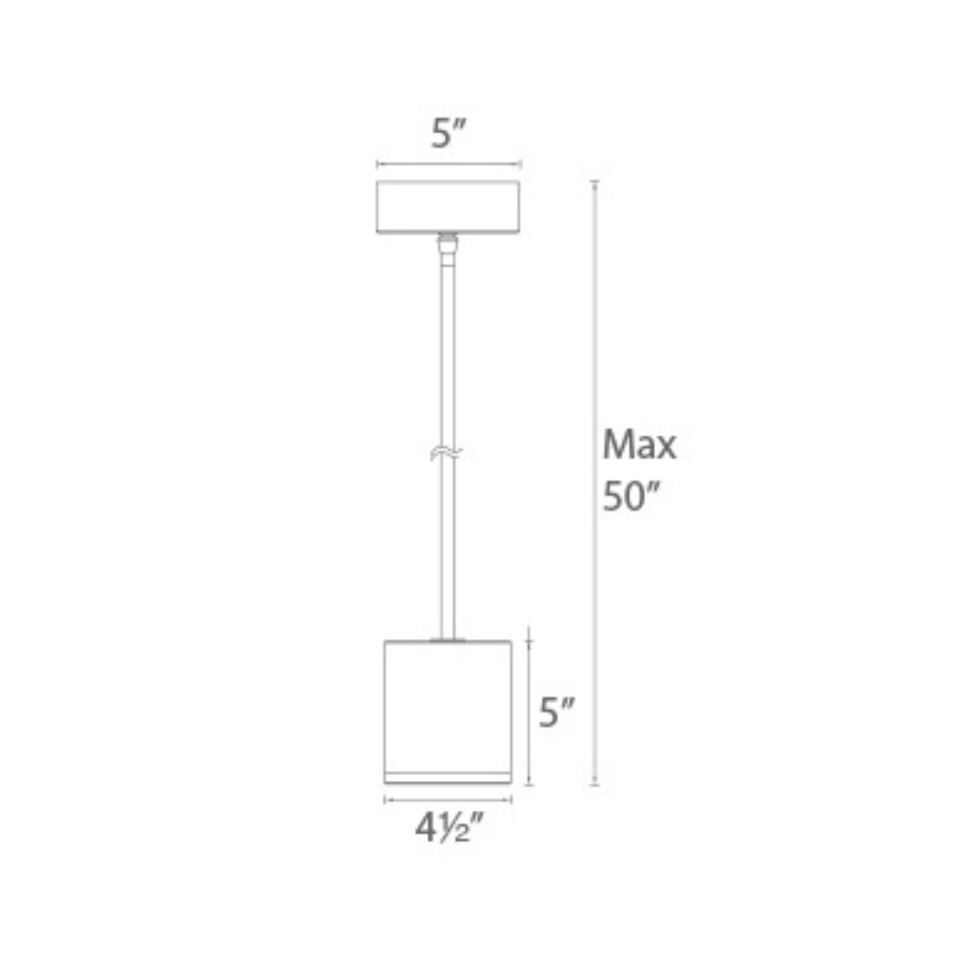 Tube 5" LED Pendant, Graphite Finish - Bees Lighting