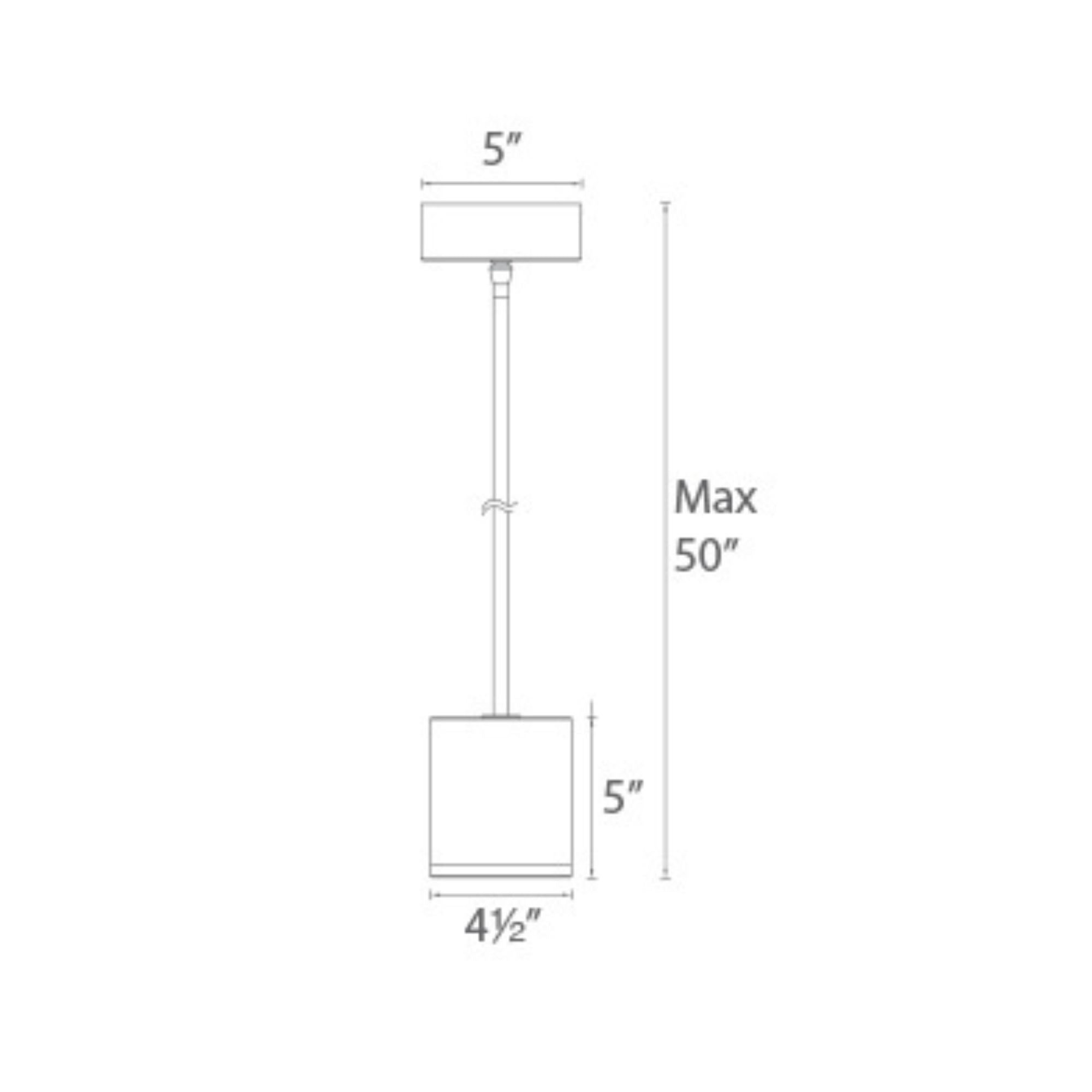 Tube 5" LED Pendant, Graphite Finish - Bees Lighting