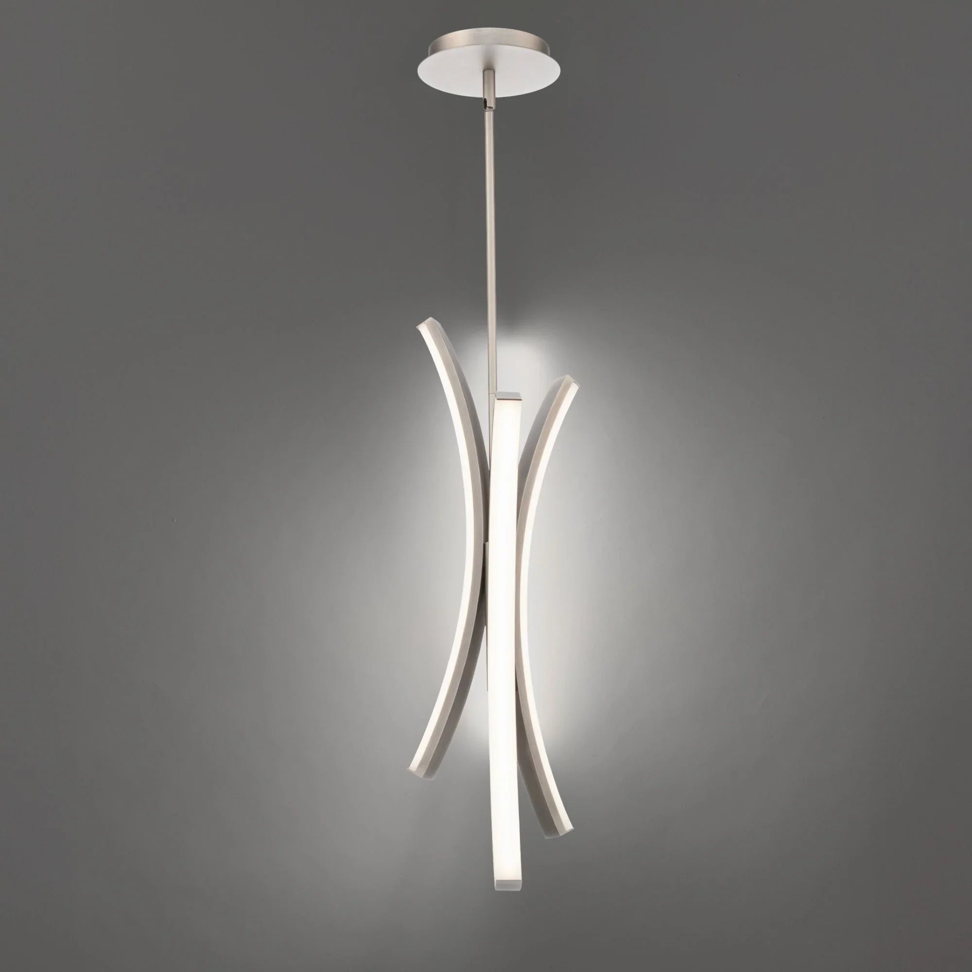 Tusk 25" LED Mini Pendant, 4CCT, Brushed Nickel Finish