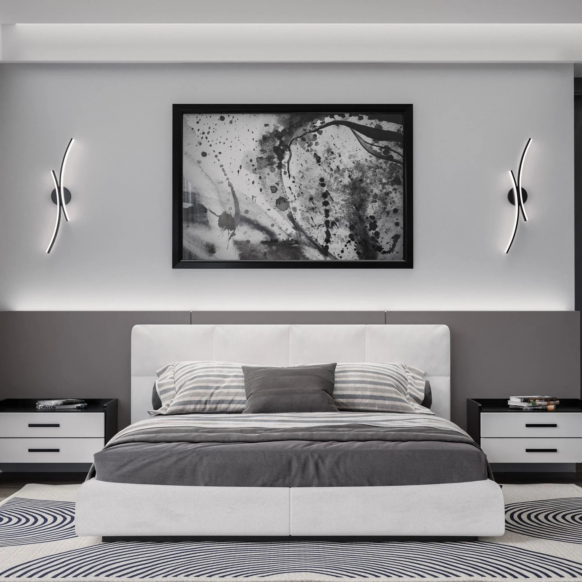 WAC Lighting - Tusk 28" LED Wall Sconce, 4CCT, Black Finish | Bees Lighting