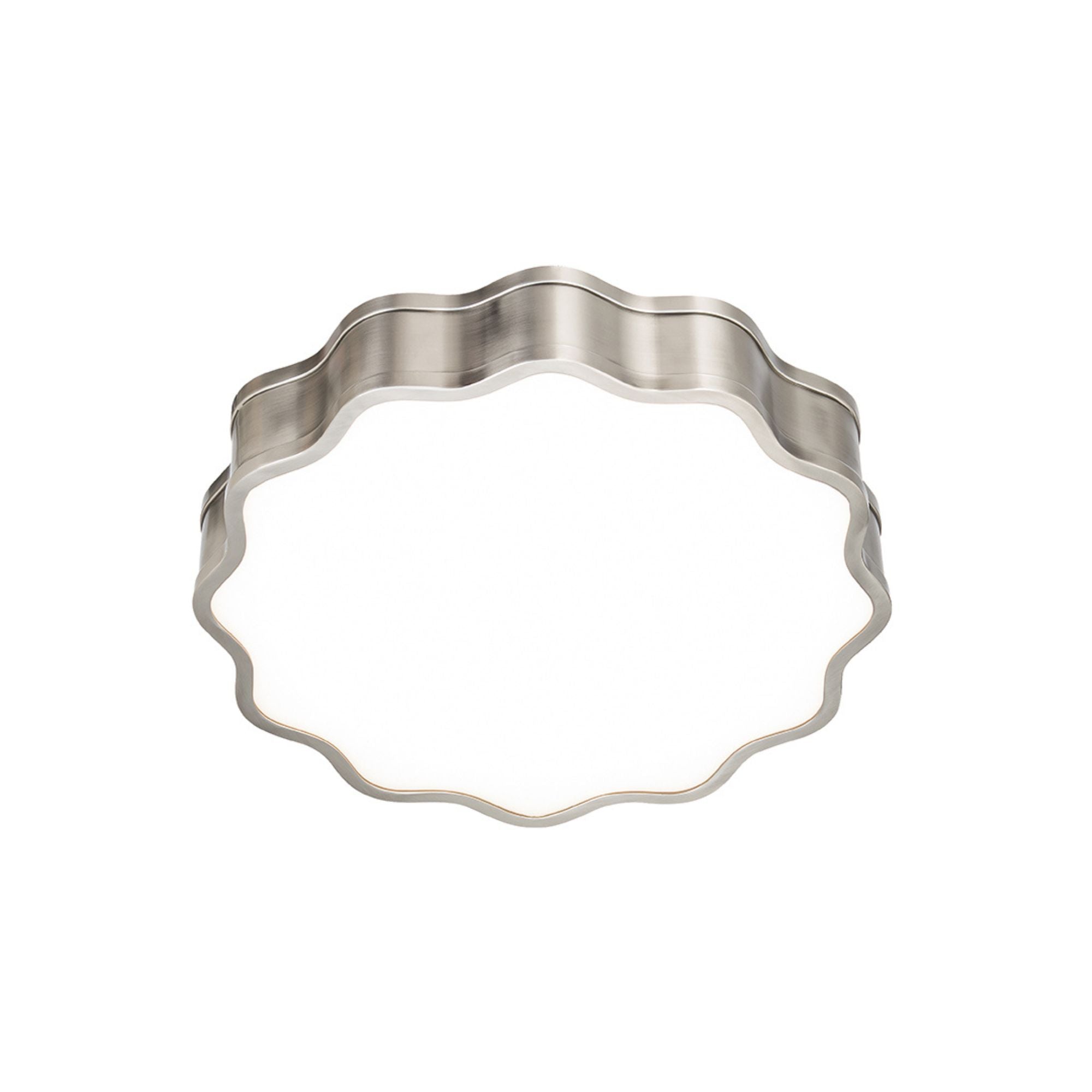 Vaughan 16 in. LED Flush Mount Light Nickel Finish