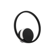 Vespere 12" LED Wall Sconce, 4CCT, Black Finish