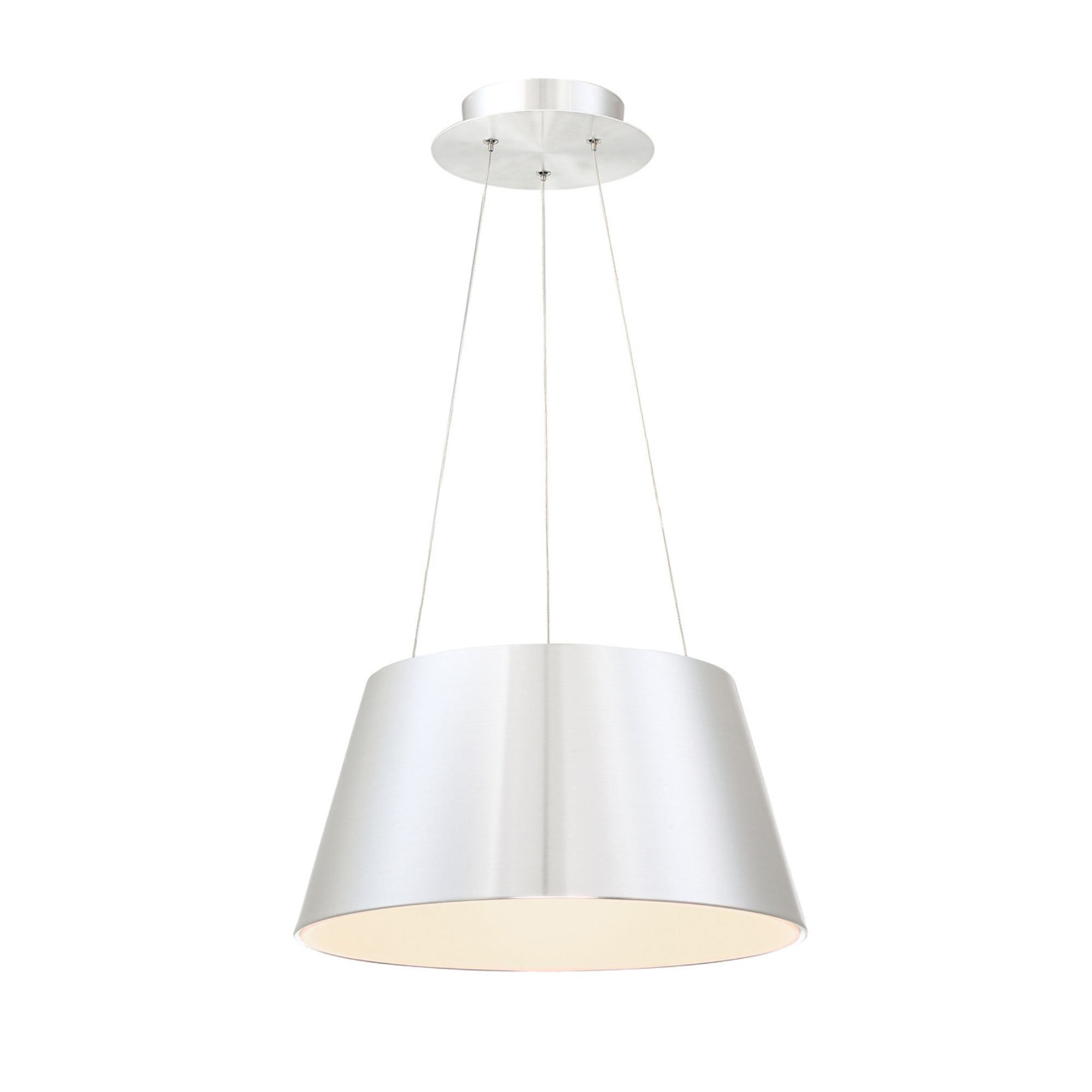 Vida 18" LED Pendant, Brushed Aluminum Finish - Bees Lighting