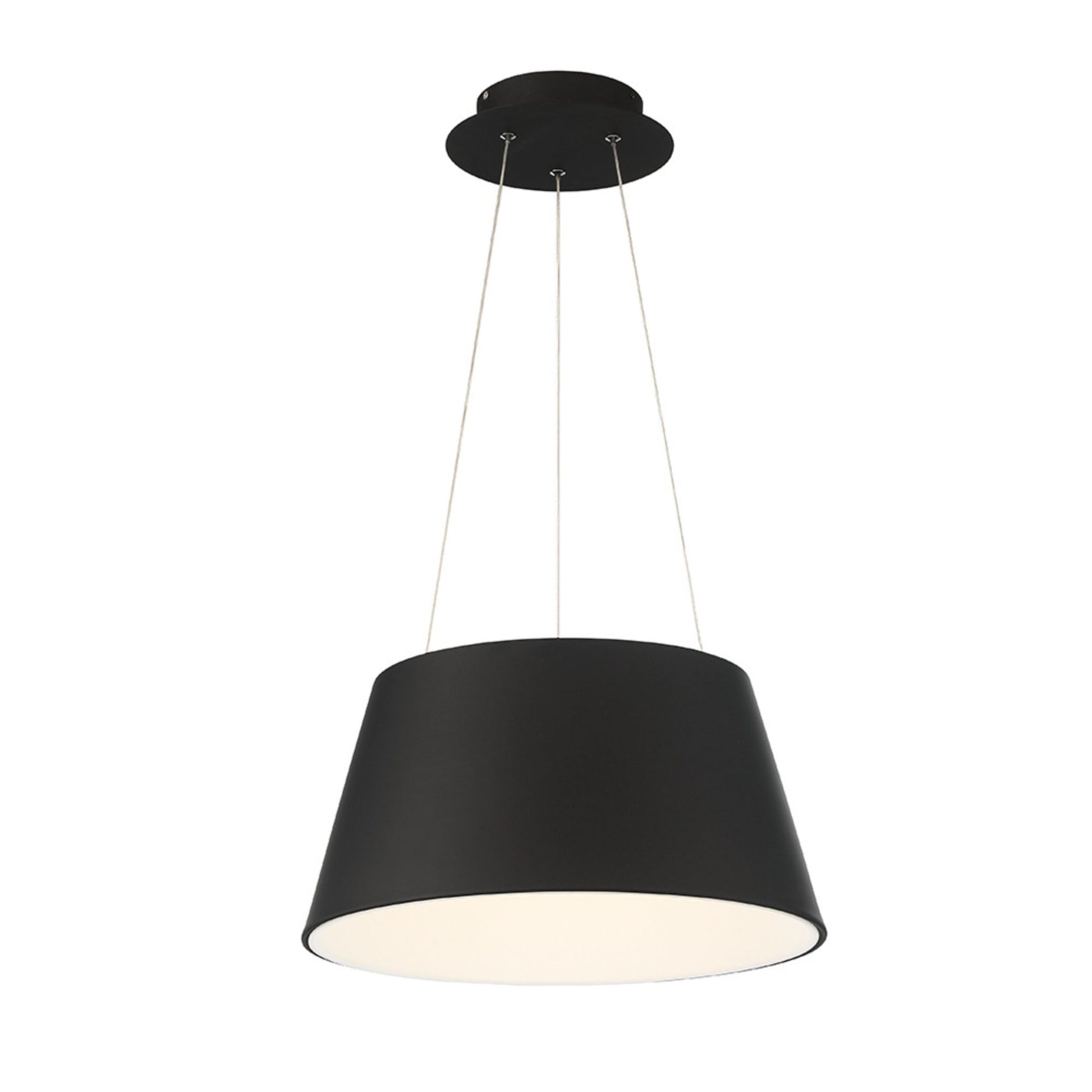 Vida 18" LED Pendant, Black Finish - Bees Lighting