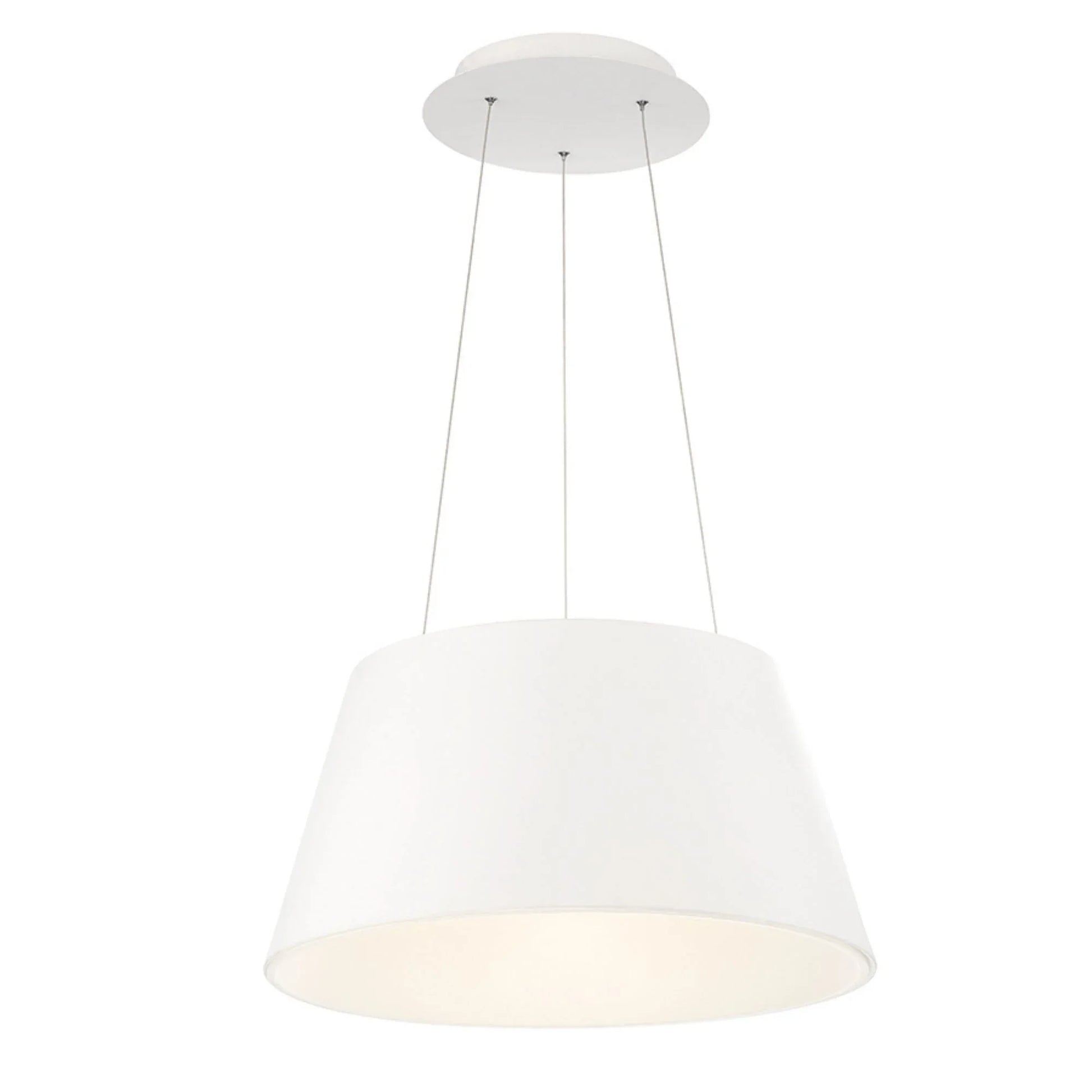 Vida 24" LED Pendant, White Finish - Bees Lighting