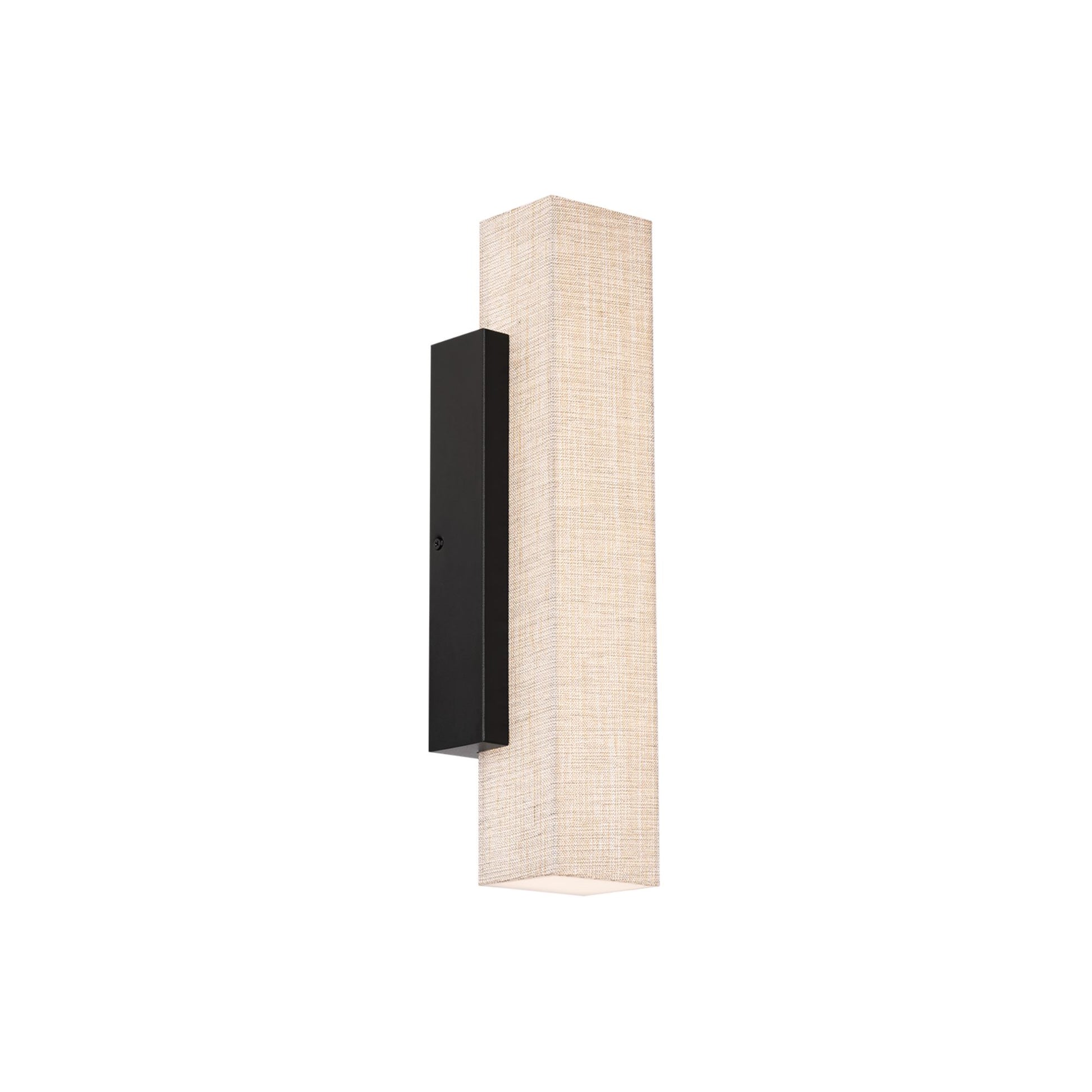 Volga 18" LED Wall Sconce, 3CCT, Black Finish - Bees Lighting