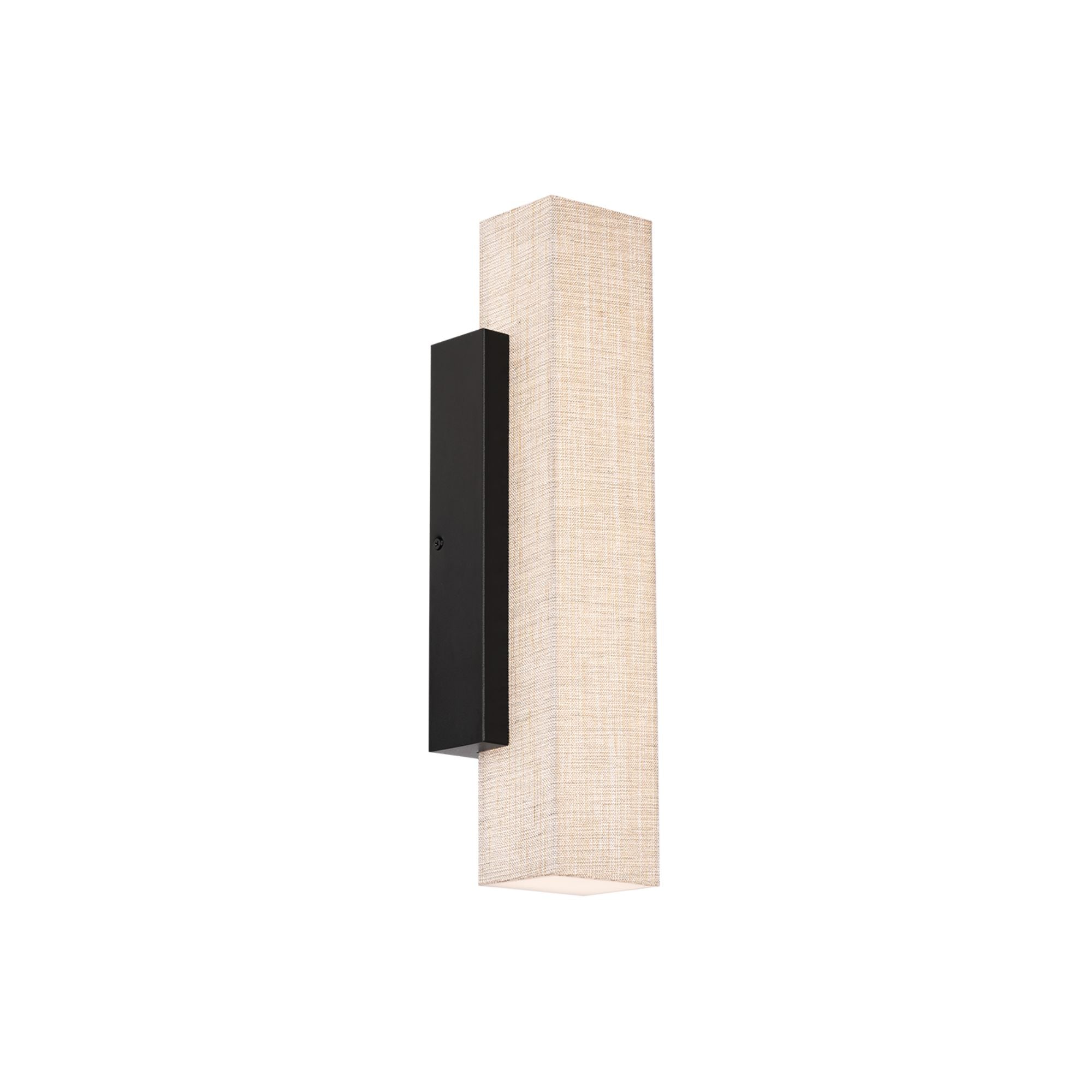 Volga 18" LED Wall Sconce, 3CCT, Black Finish - Bees Lighting