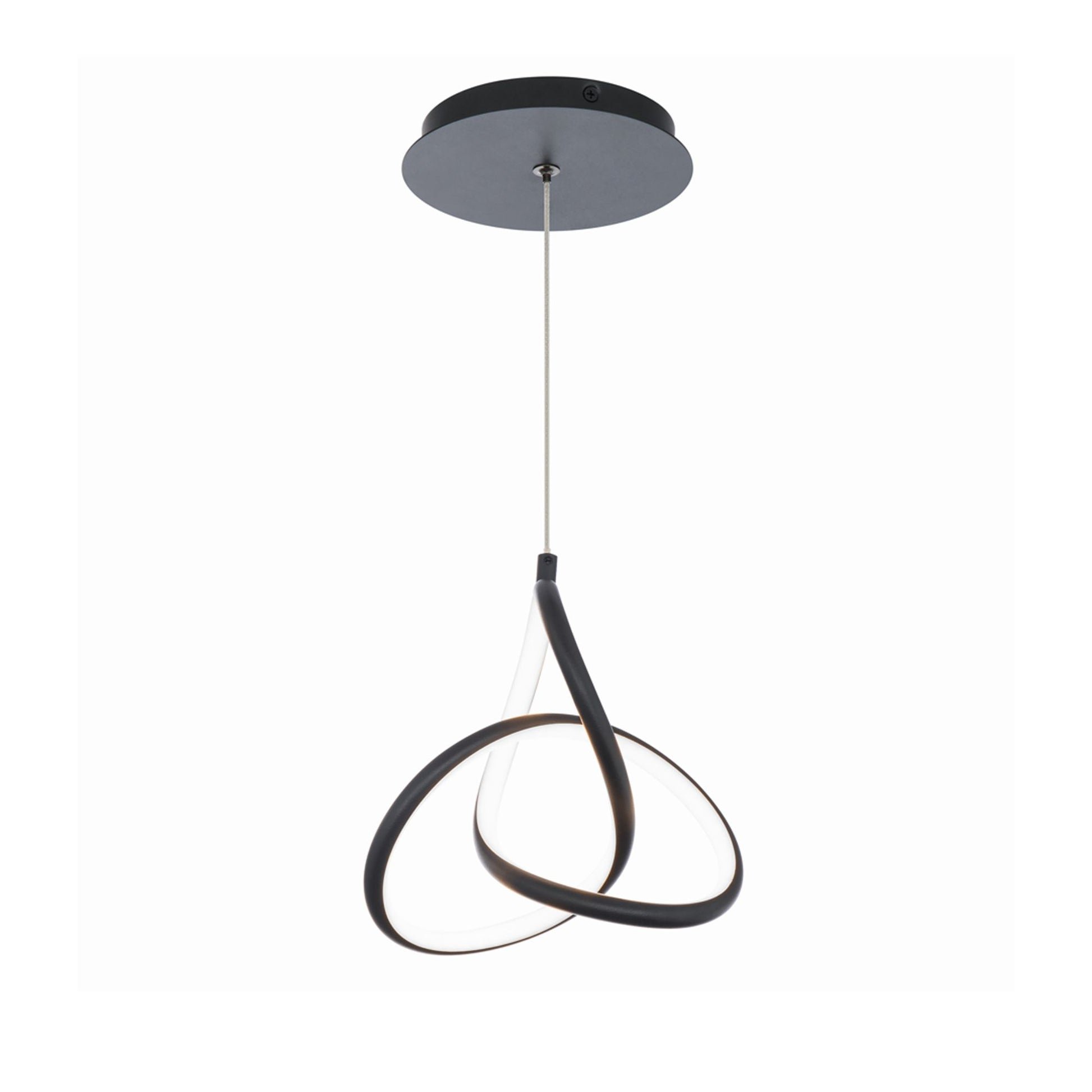 Vornado 7" LED Mini Pendant, Black Finish - Bees Lighting