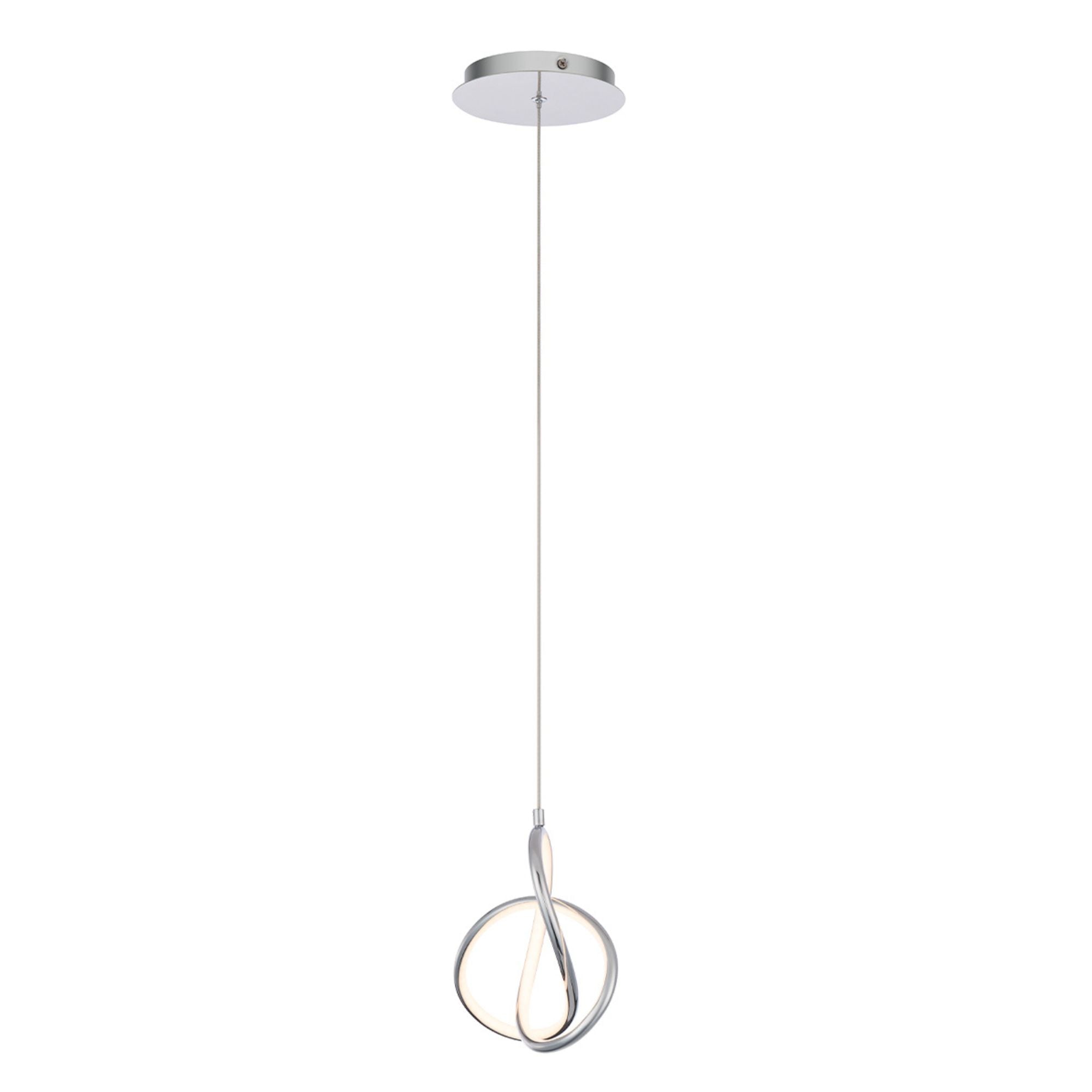 Vornado 7" LED Pendant, Chrome Finish - Bees Lighting